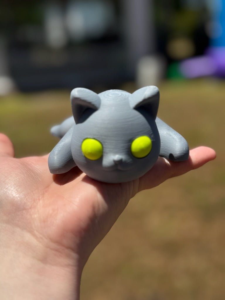 3D Printed Cat Fidget Toy! Flexible Sensory & Anxiety Relief - Shop Now!