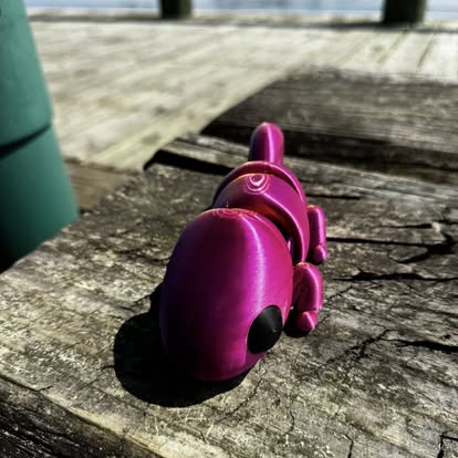 Color-Shifting Chameleon Fidget Toy: 3D Printed, Handmade Mississippi Fidget