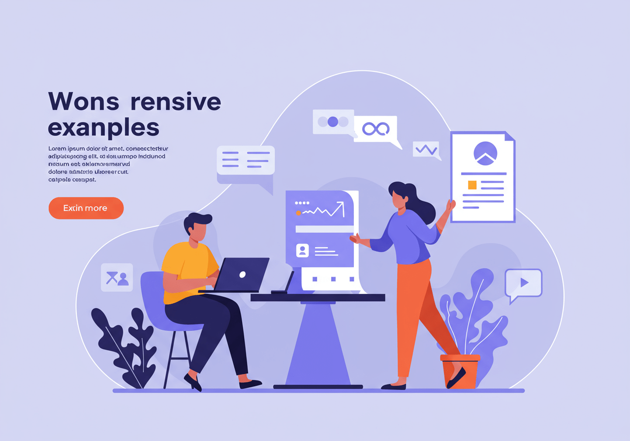 Responsive website design adapting to desktop, tablet, and mobile screens