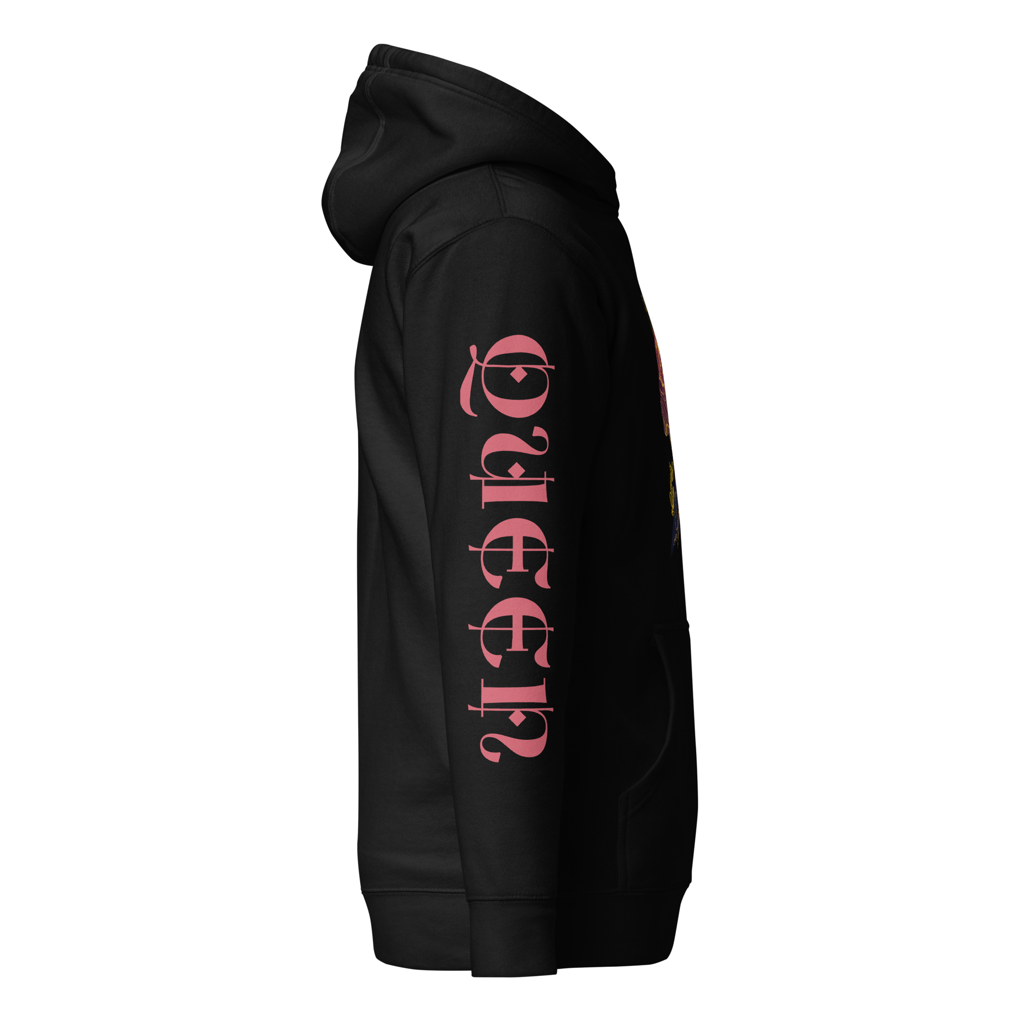 Black Queen Long-Sleeve Hoodie for Women | Stylish and Comfortable Female Apparel