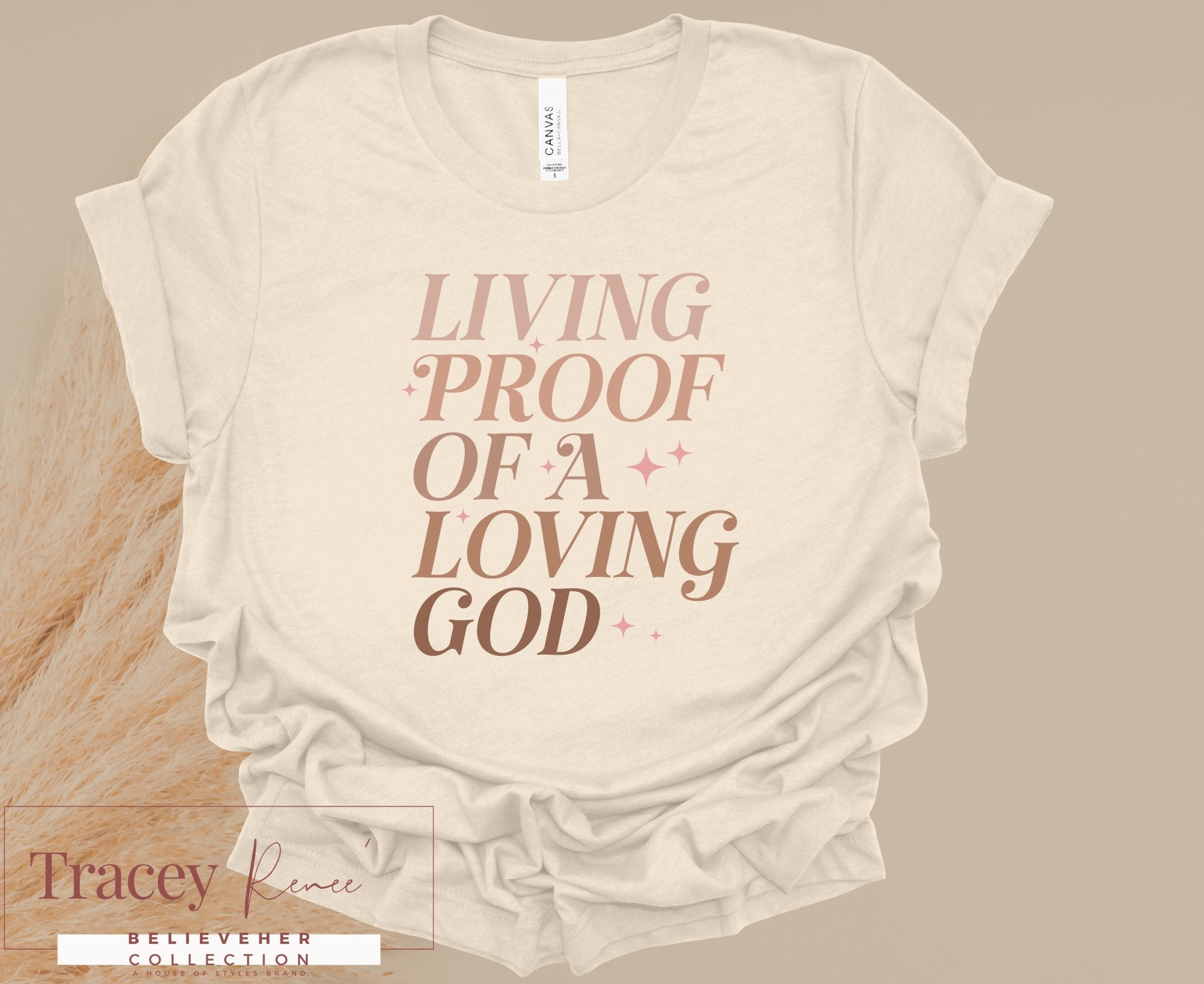 Living Proof T-shirt: Christian Apparel, Tracey Rence Believerher Collection - Faith Based