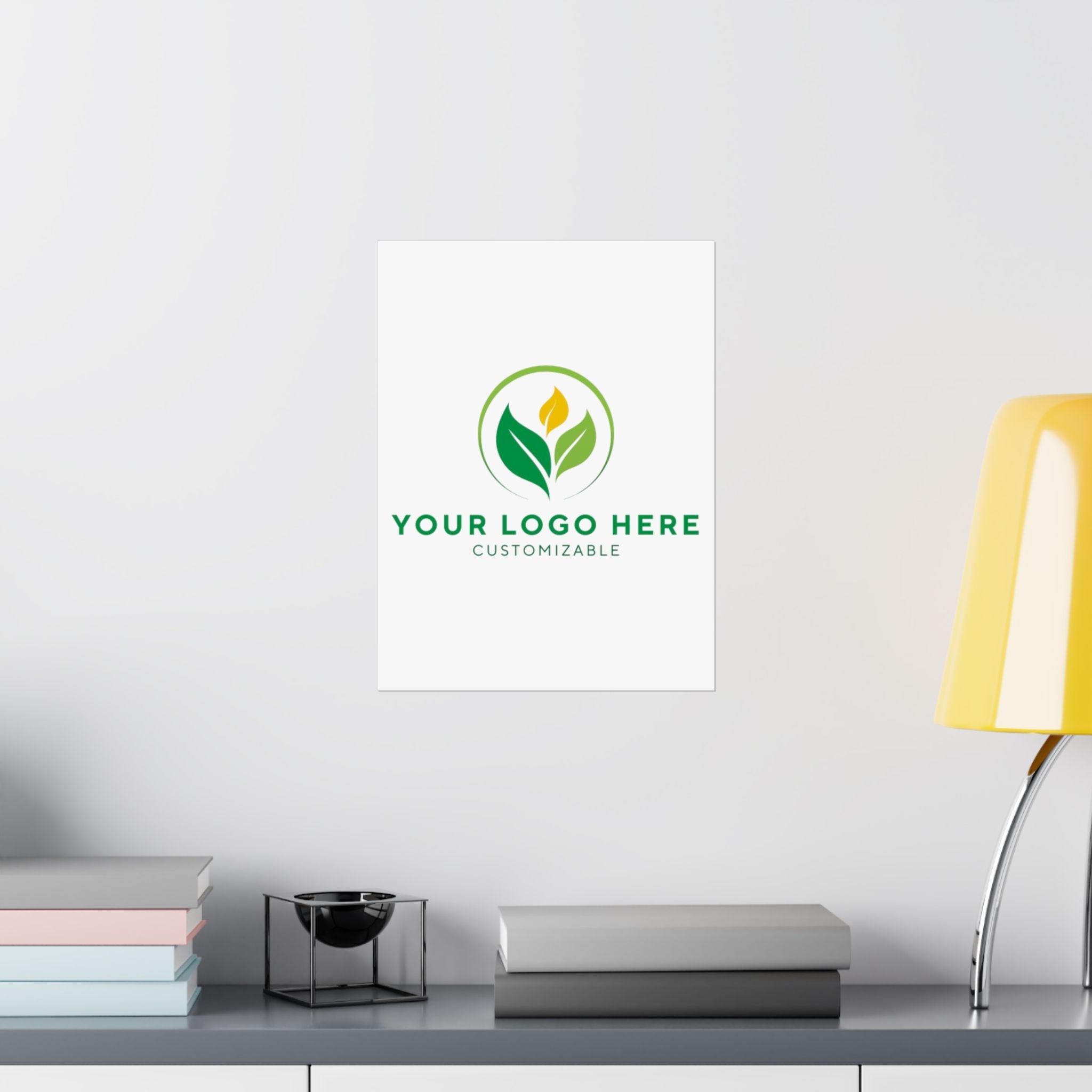 Custom Logo Poster: Vertical, Customizable for Your Brand - Elevate Your Space!