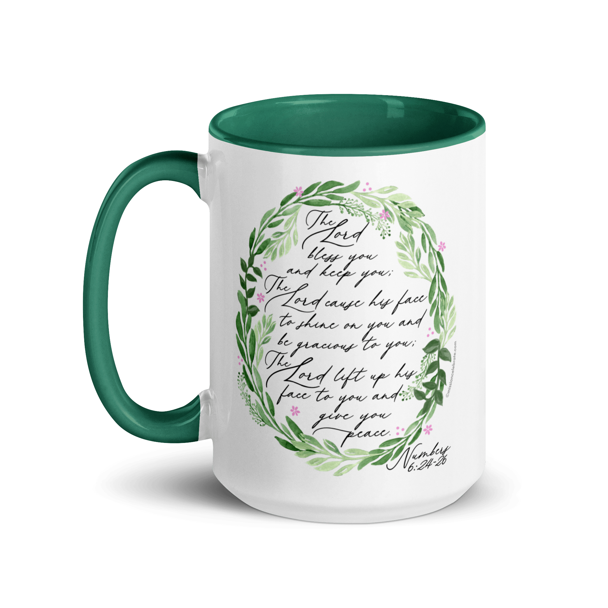 Christian Mug with Numbers 6:24-26 Verse. Religious Gift - The Lord Bless You Scripture.