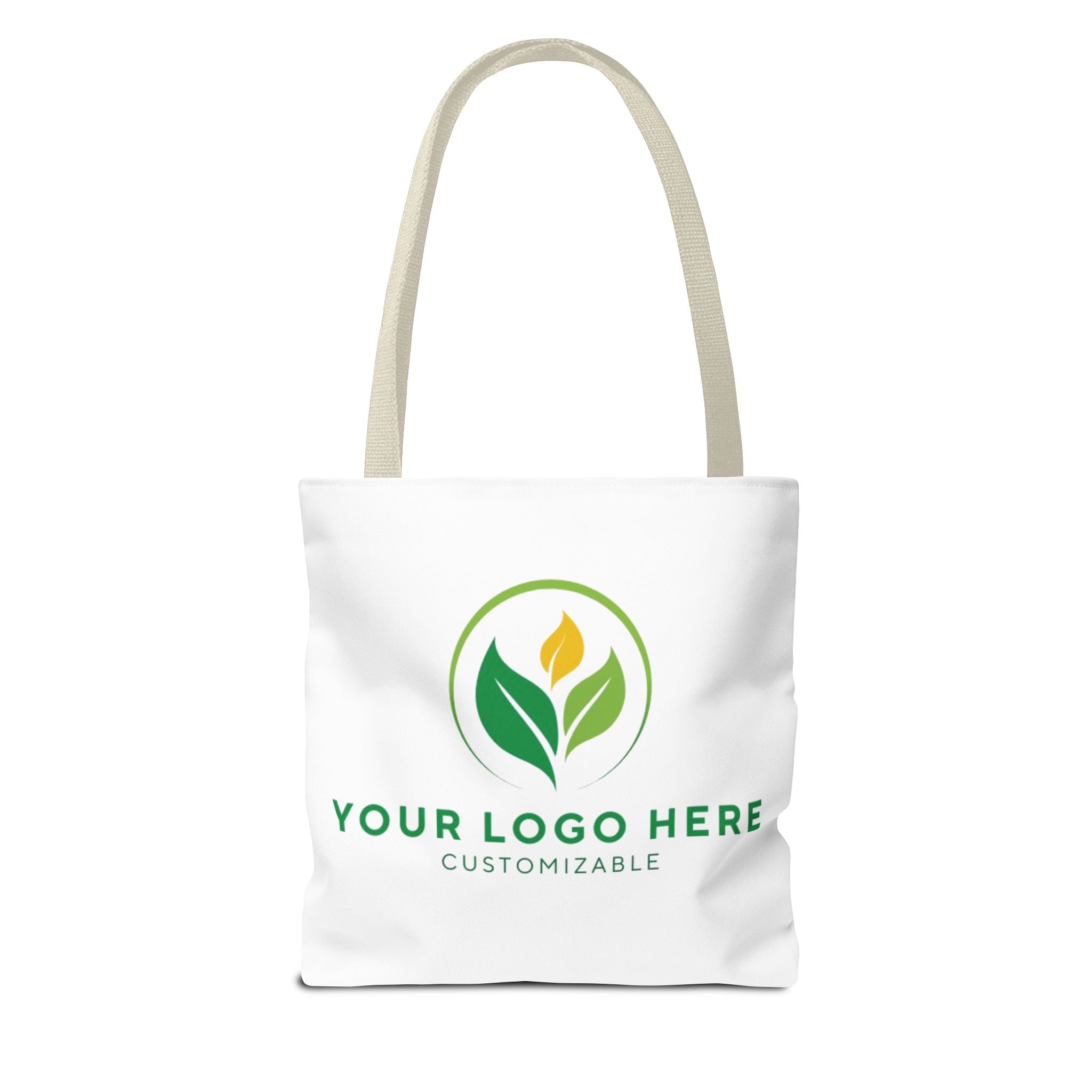 Customizable tote bag with logo. Personalized fabric bag for shopping and everyday use.