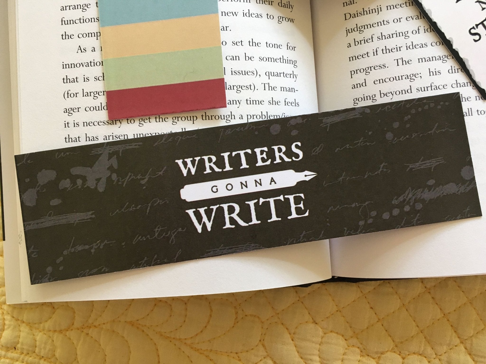 “Writers Gonna Write” Pen & Ink Bookmark
