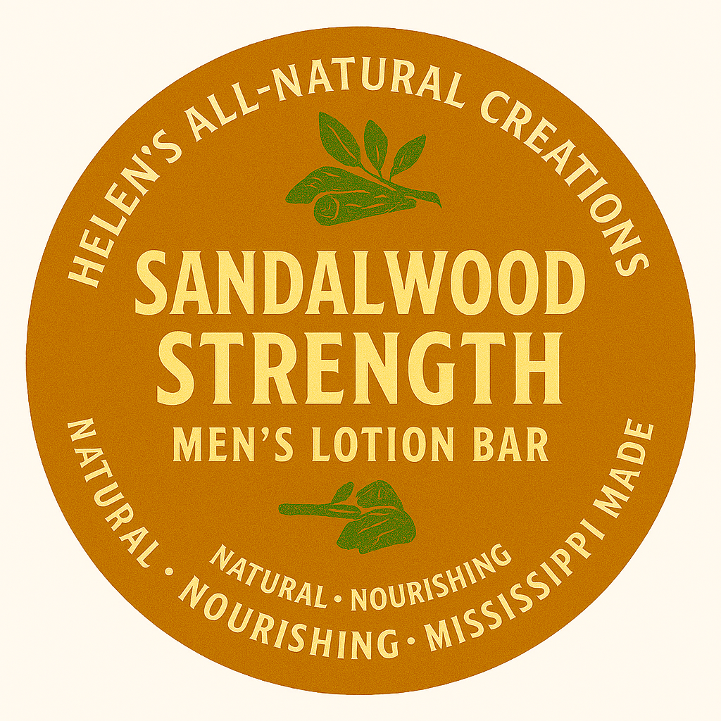 Men's All-Natural Sandalwood Lotion Bar