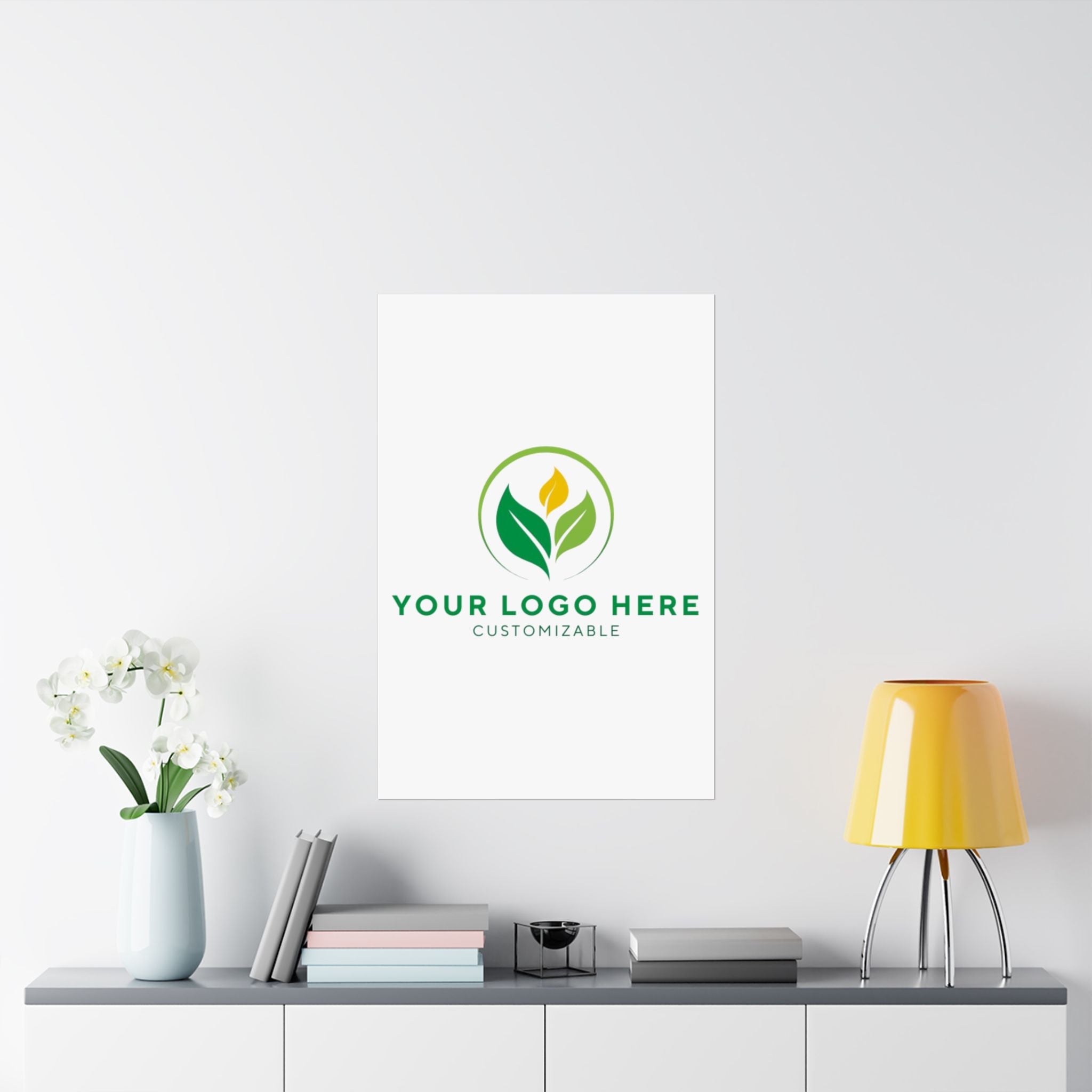 Customizable Poster Mockup: Logo Design for Modern Office by Main Street Collective