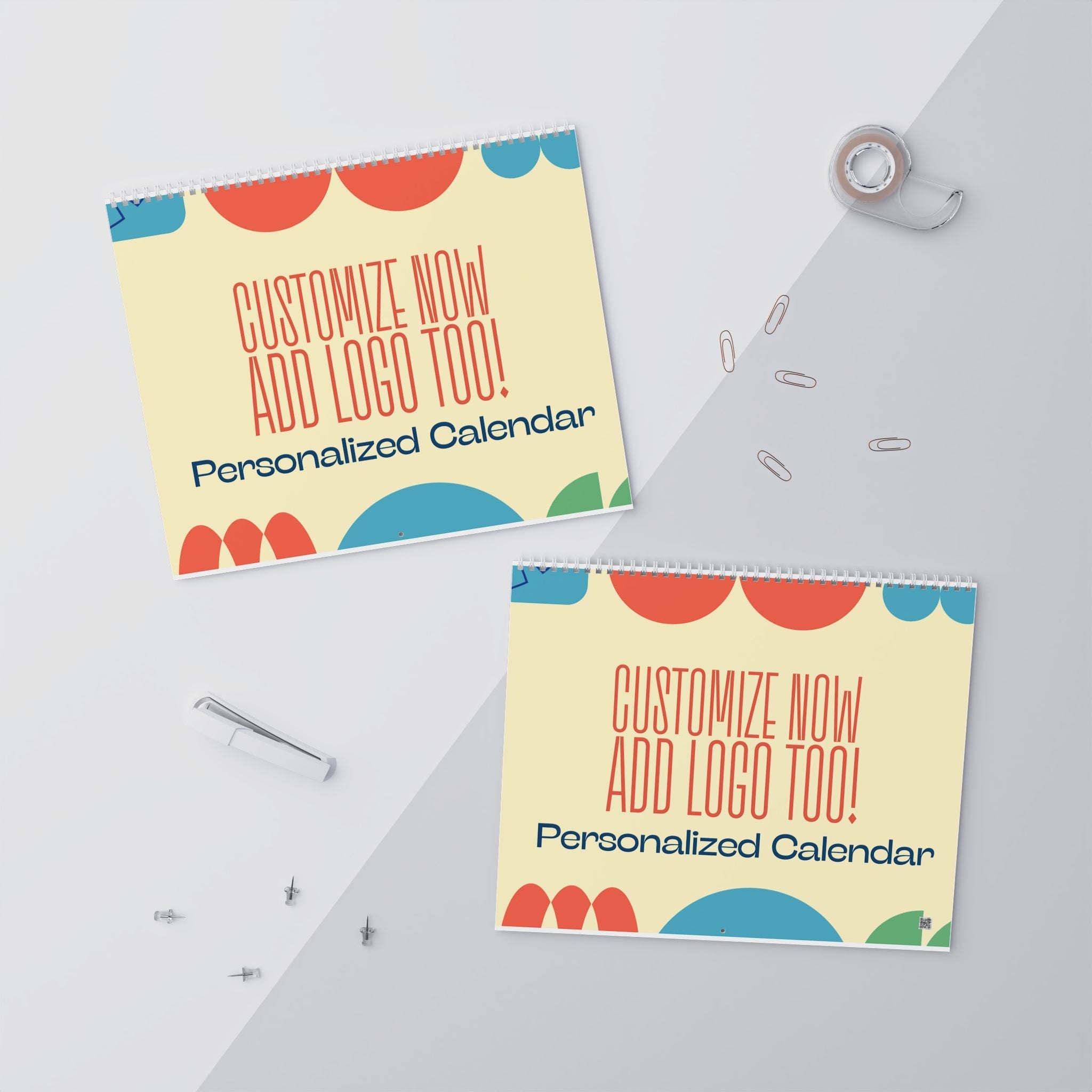 Personalized 2025 Wall Calendars: Customize Now, Add Logo! Unique Office & Home Decor, Branded Gifts