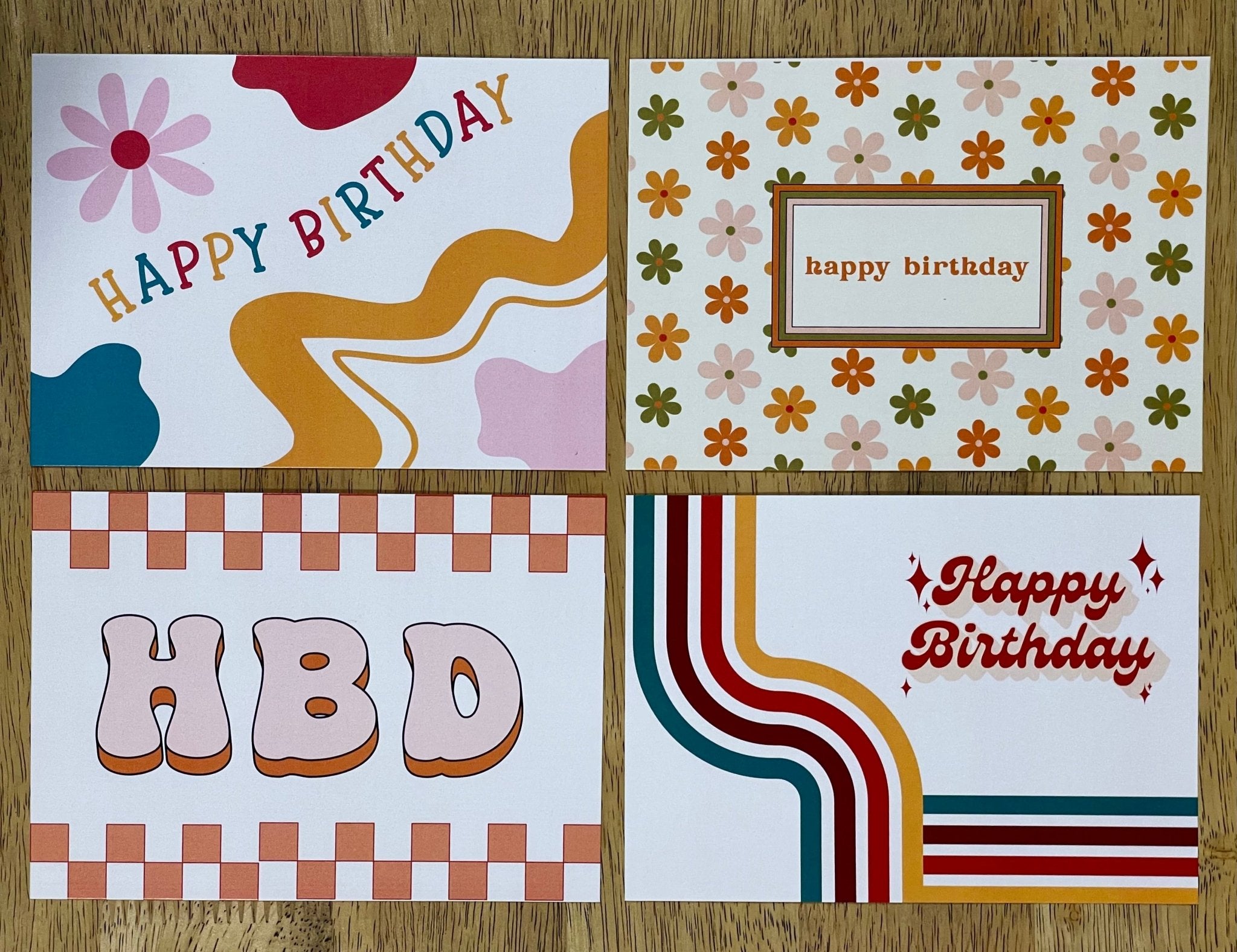 Groovy Birthday Card Set