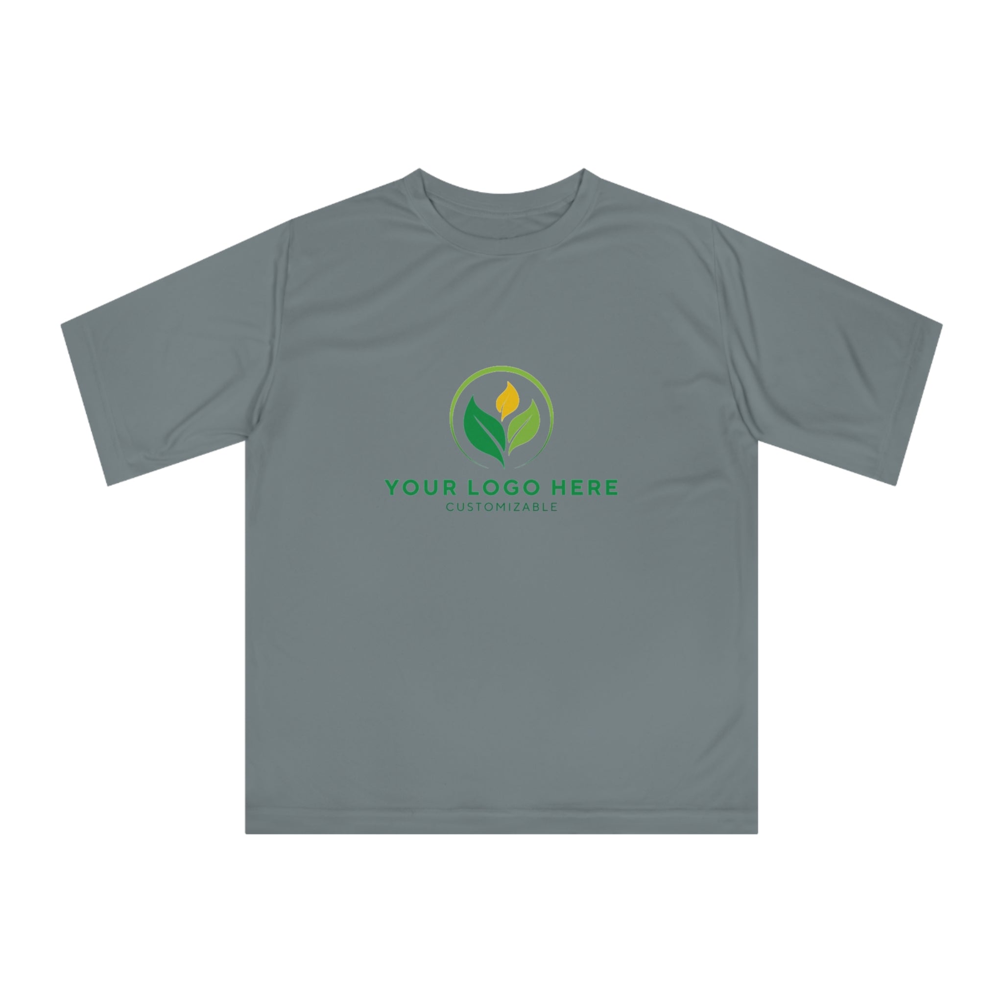 Custom Unisex T-Shirt - Gray Performance Tee with Your Logo - Customizable Design by Main Street Collective