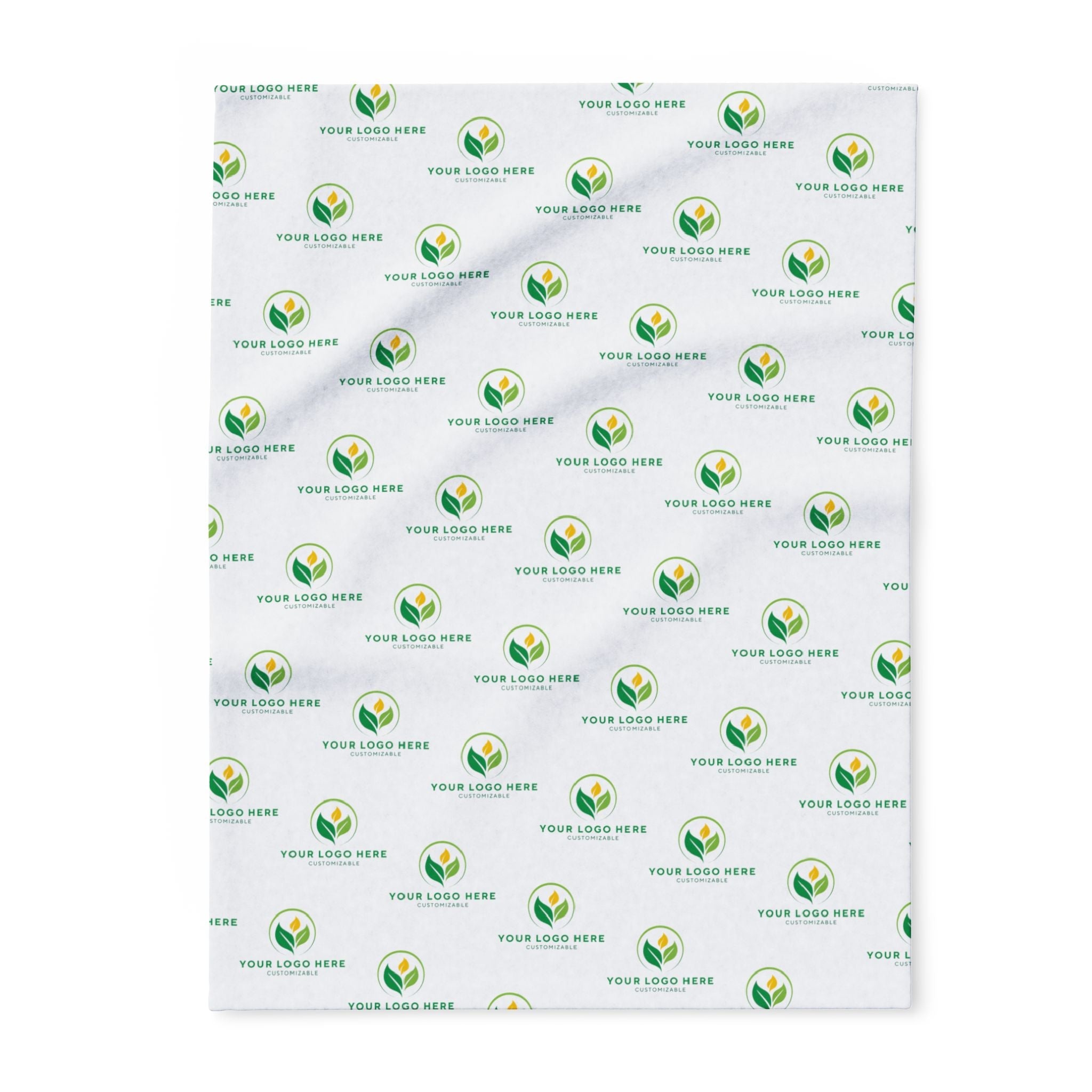 Customizable Fleece Blanket with Logo Pattern - Soft, Warm, and Brandable | Main Street Collective