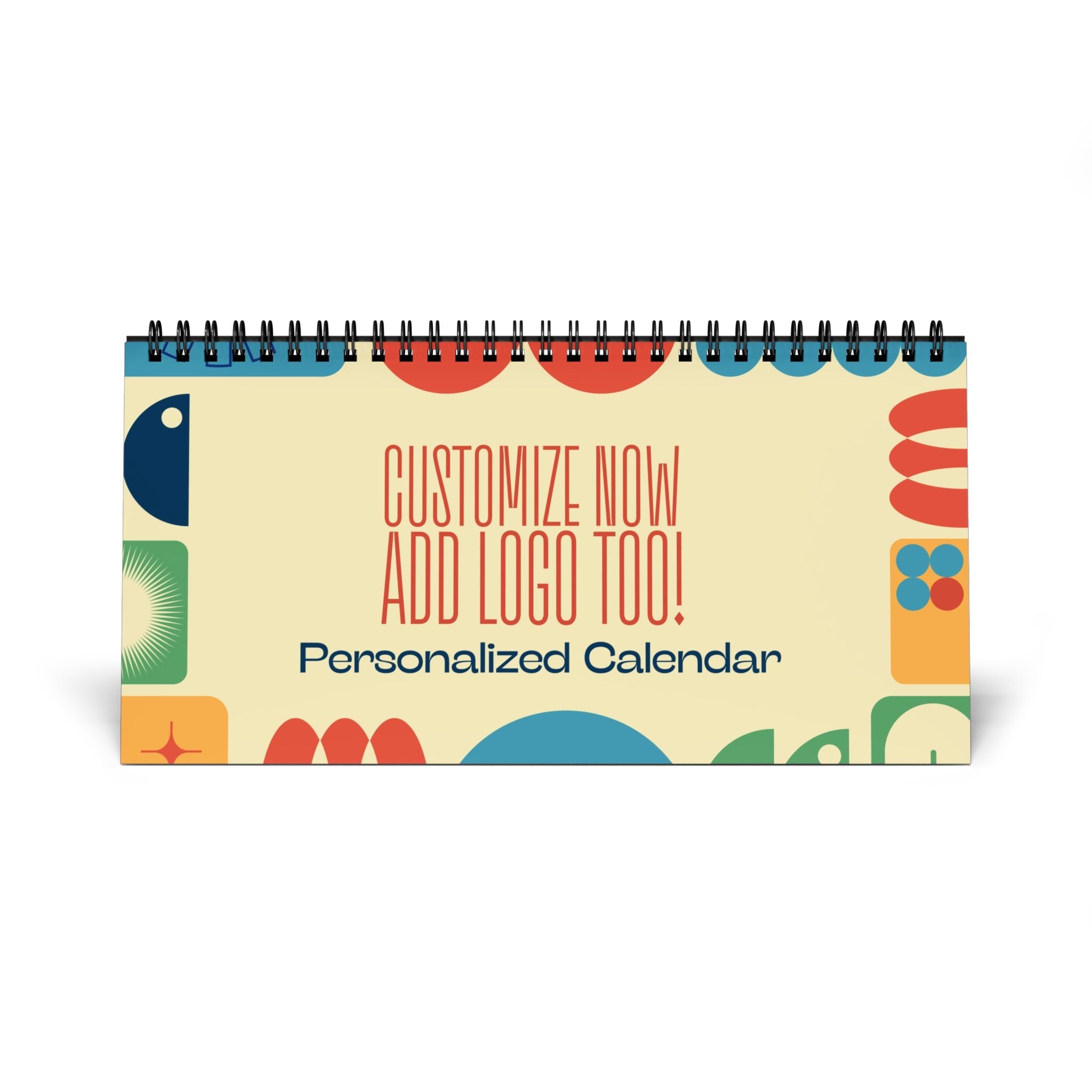 Personalized Desktop Calendar 2025 - Customizable Corporate Gift with Logo - Business Branding