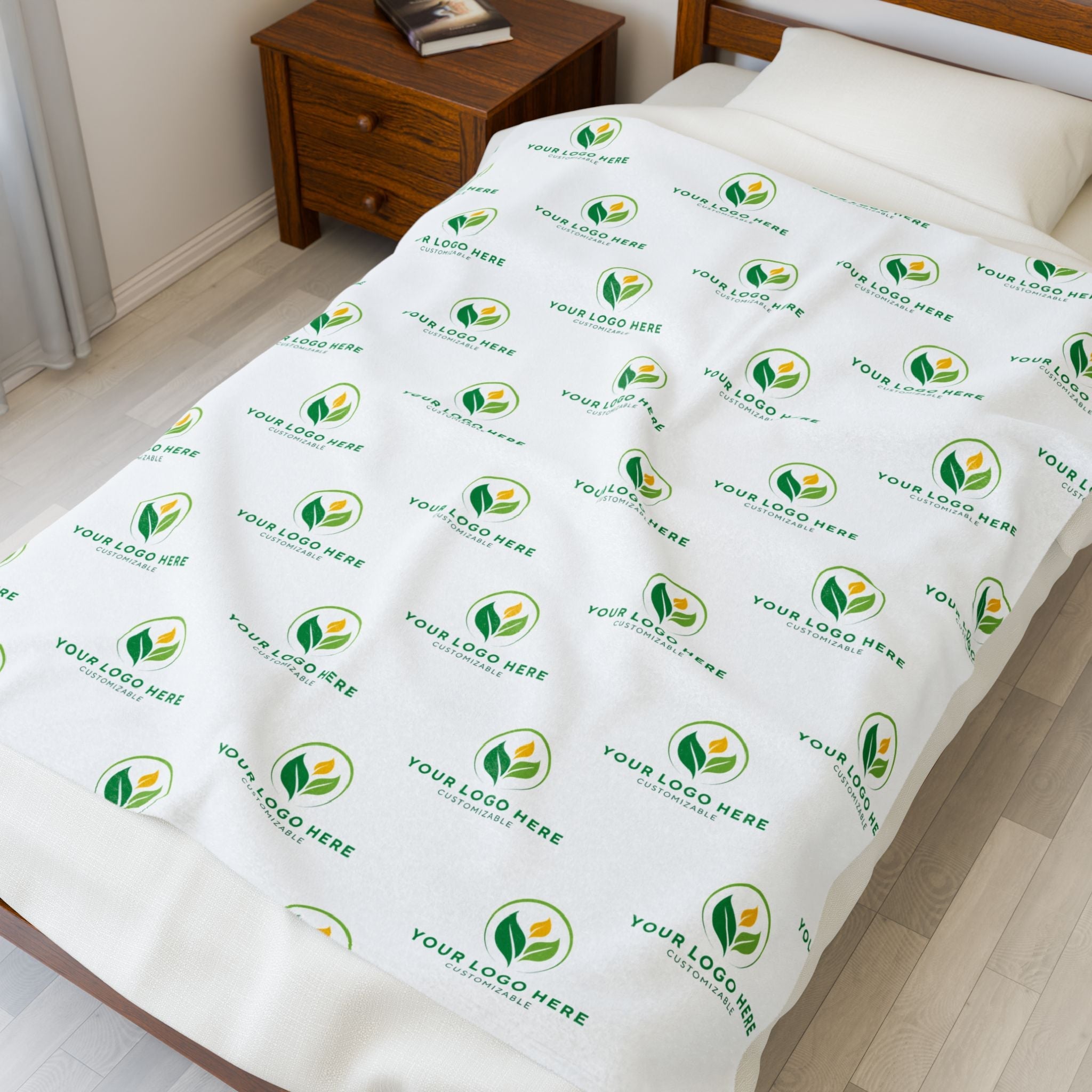 Personalized Logo Blanket - Custom Designed Throw Blanket with Company Branding