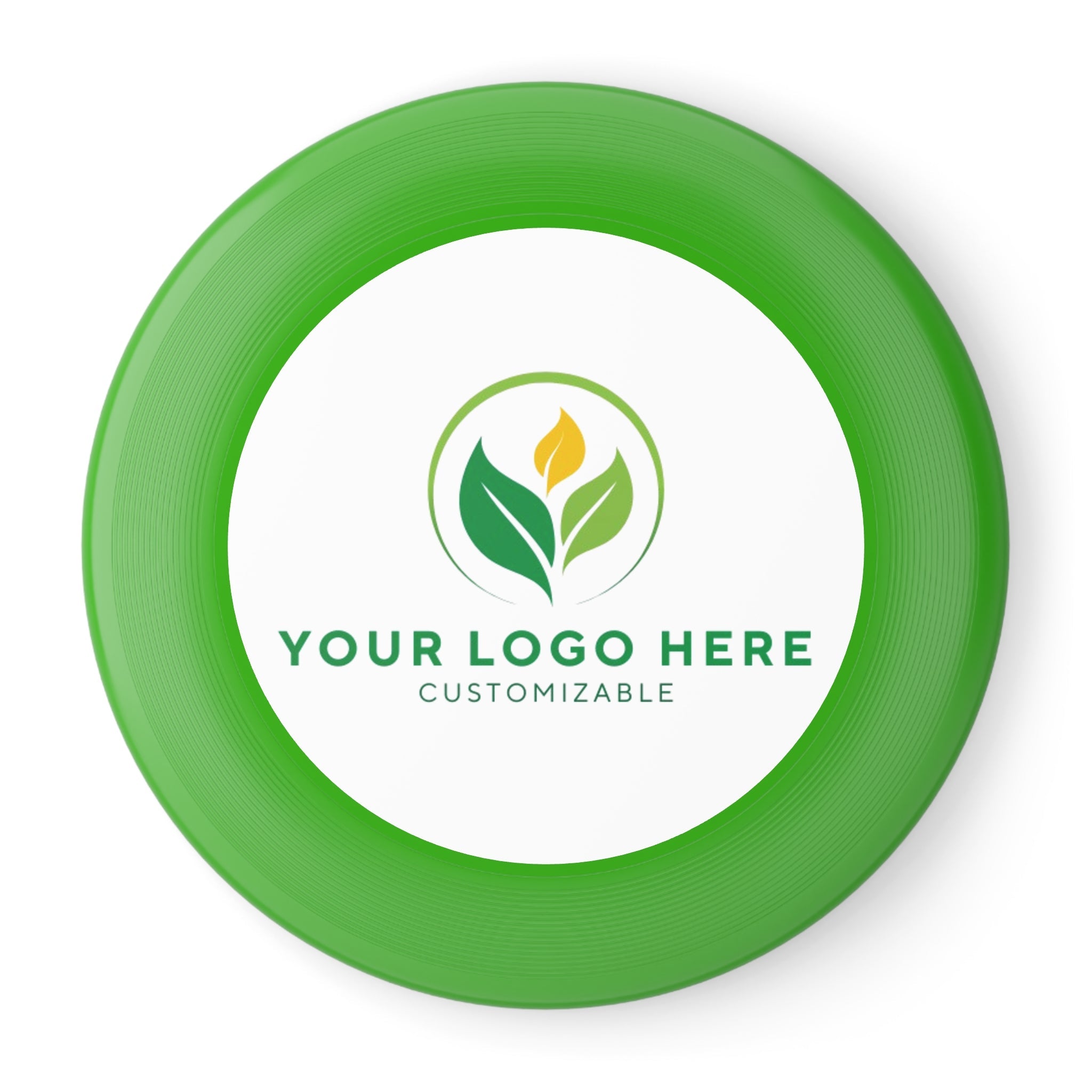 Customizable Green Frisbee with Company Logo | Promotional Item by Main Street Collective