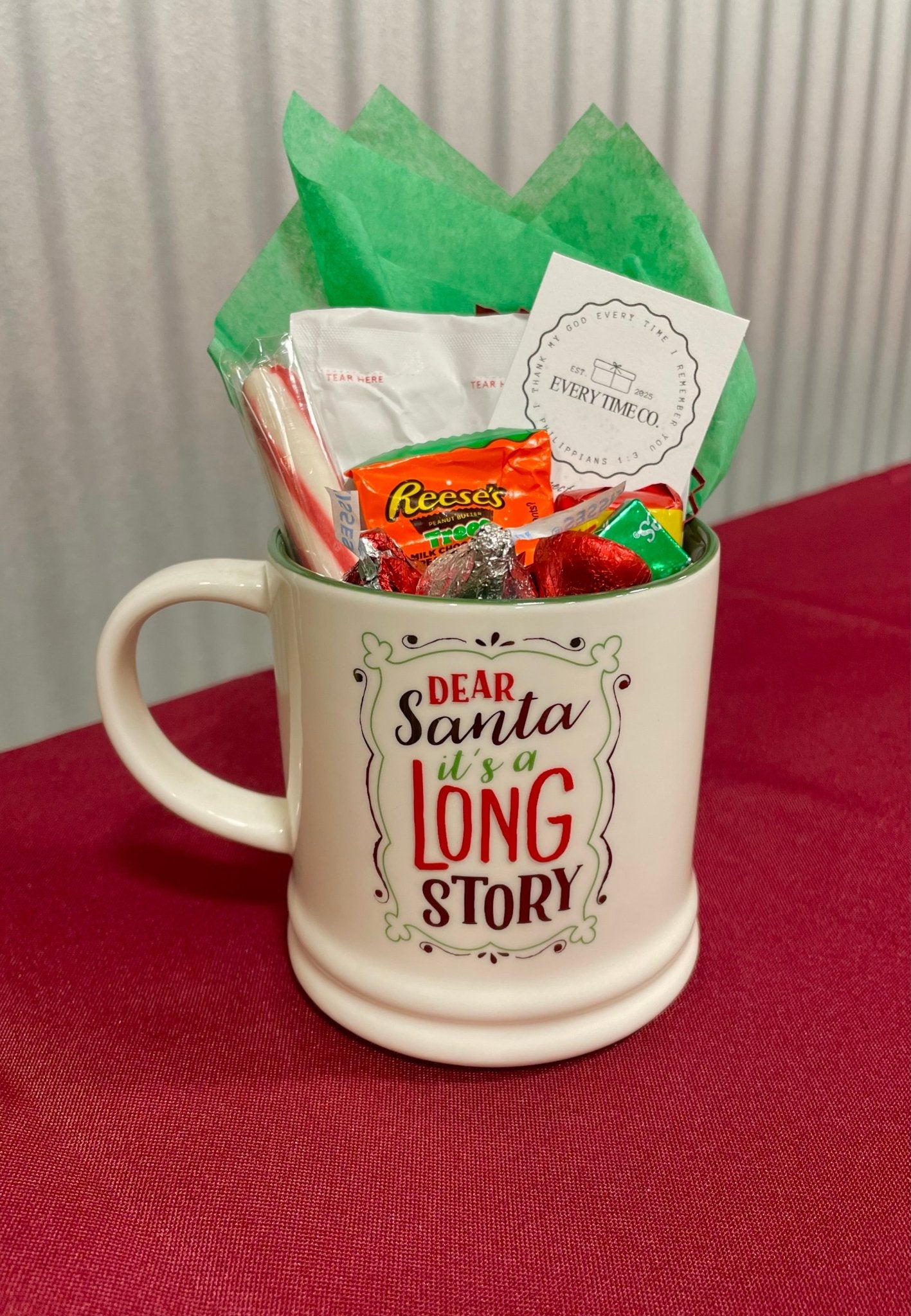 Dear Santa Mug: Holiday Candy, Hot Chocolate, and Peppermint Spoon - Merry Christmas Gift from Main Street Collective