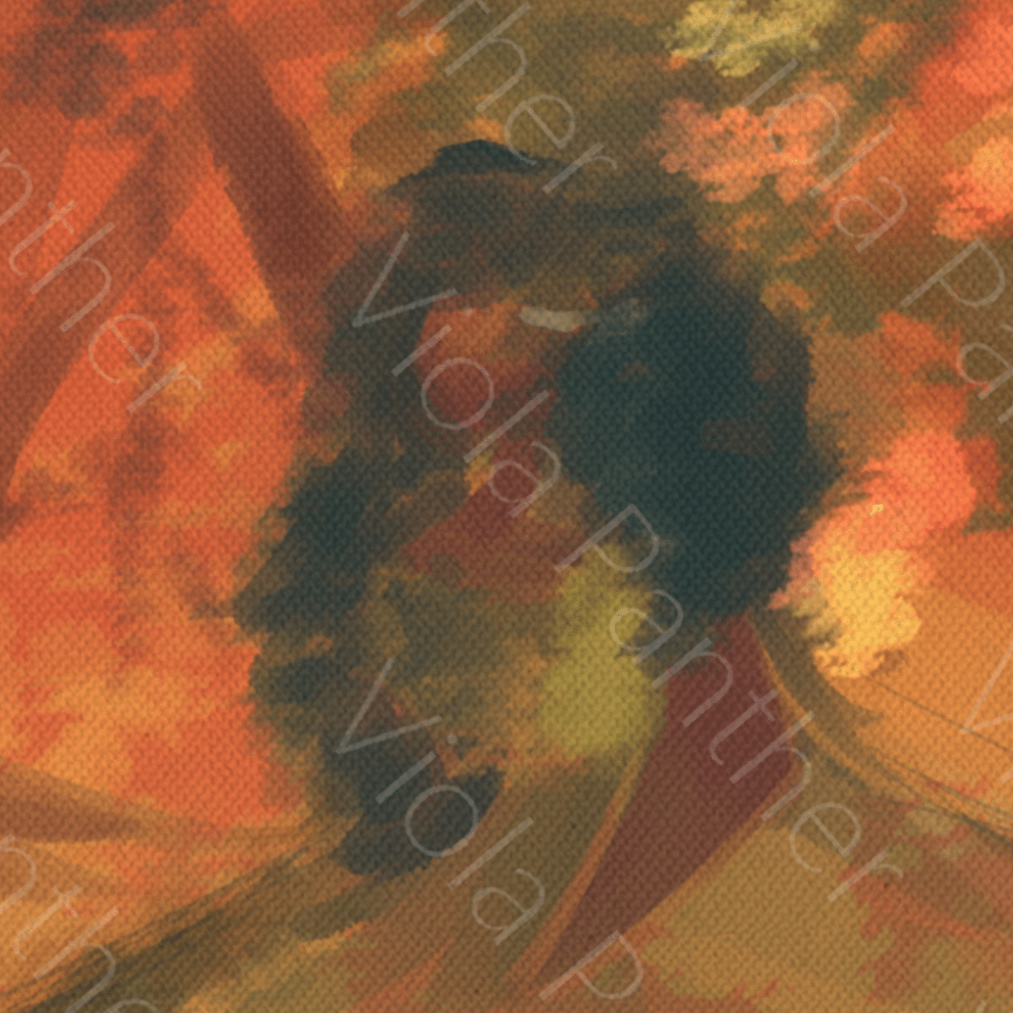 Autumn Abstract: Golden Hues Canvas Print Wall Art by Main Street Collective.