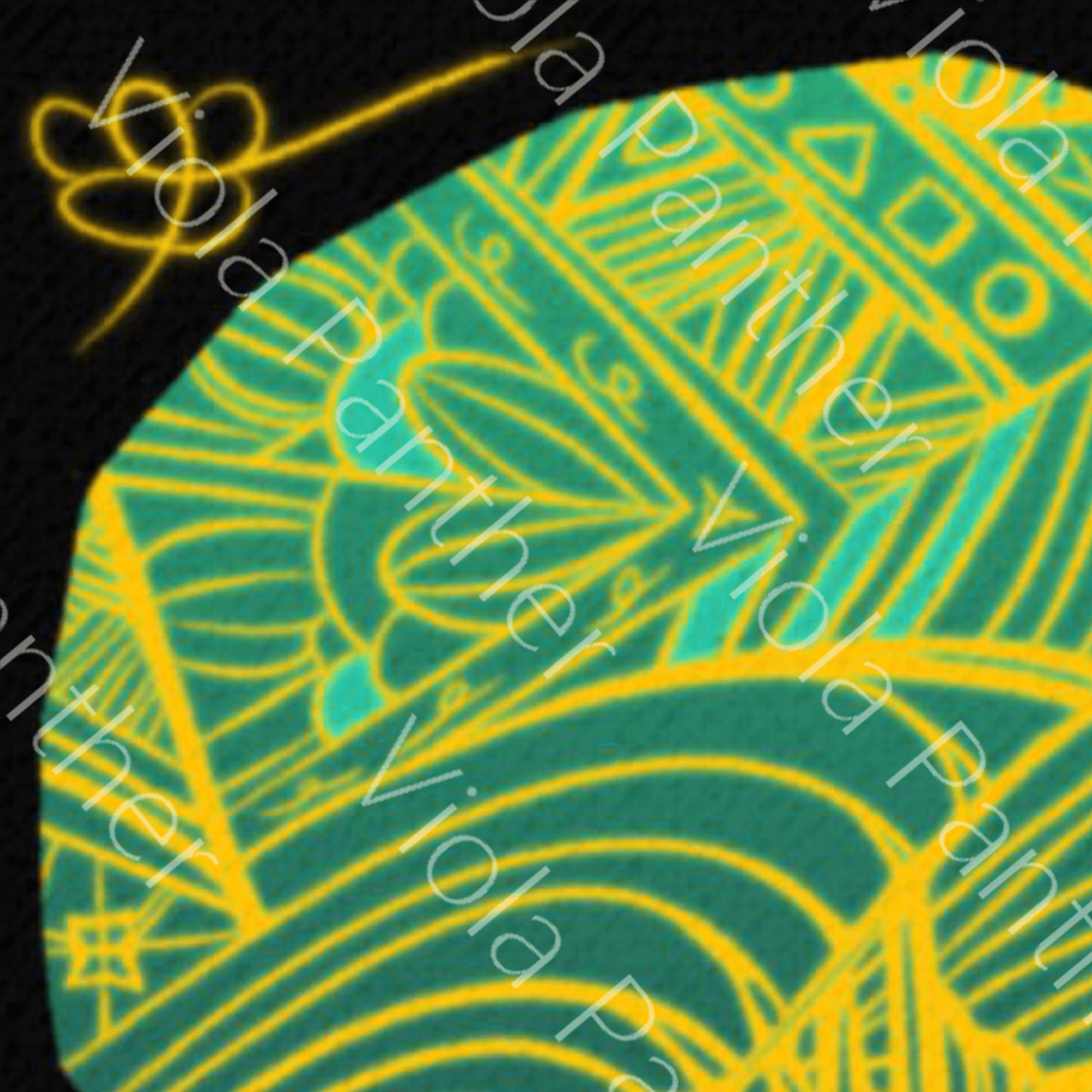 King Canvas Print: Teal Mandala Design, Artistic Wall Decor