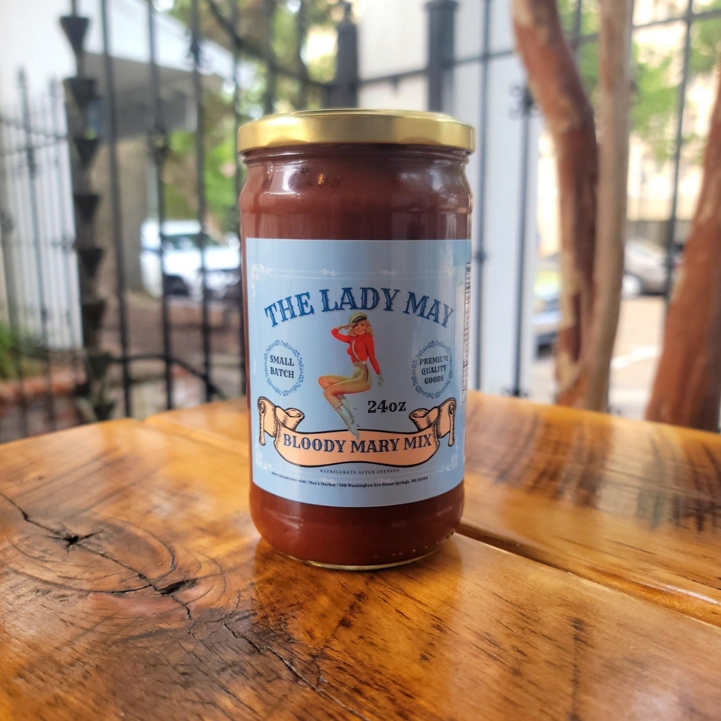 Lady May Bloody Mary Mix: Top Shelf, 24oz Jar, Crafted with Spices - From Main Street Collective!