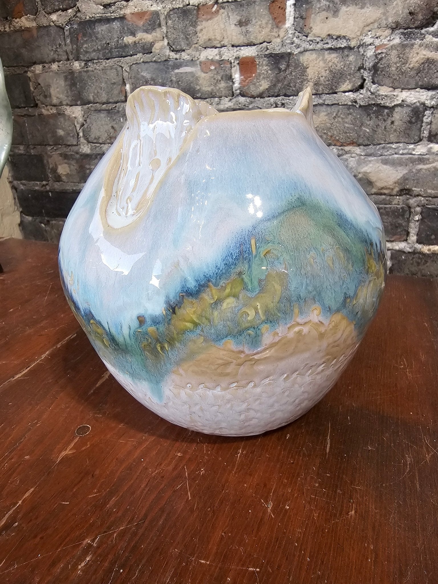 Hattiesburg Pottery Class: Glazed Vase - Handmade Art by Main Street Collective. Pottery Class Hattiesburg MS.