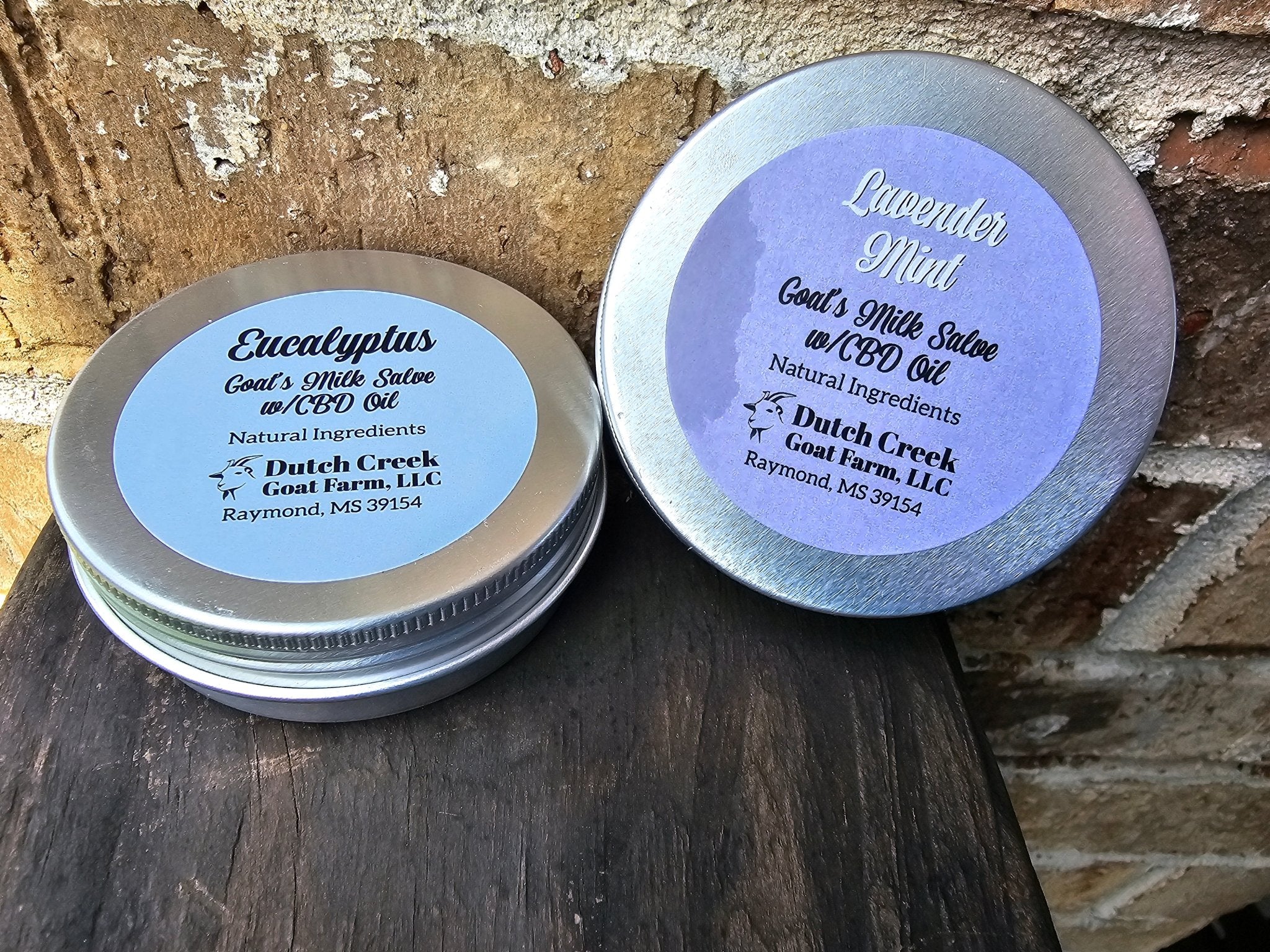 Dutch Creek Goat Farm CBD Balm: Eucalyptus & Lavender Mint Goat Milk Salve for Natural Relief