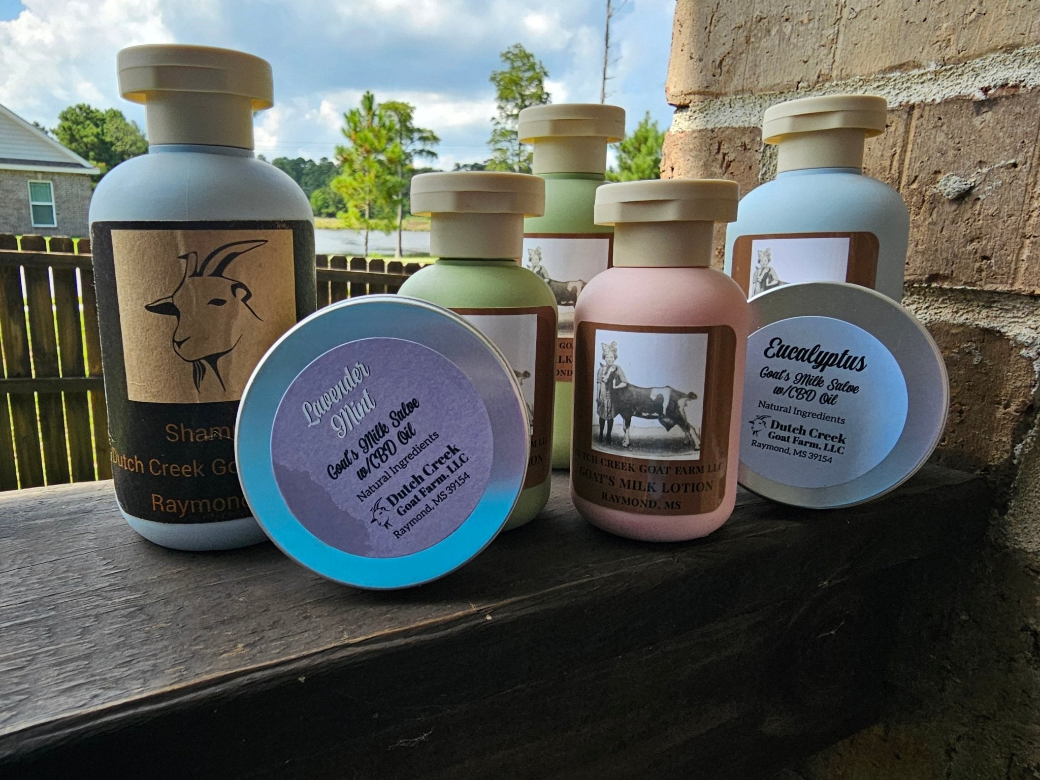 Dutch Creek Goat Milk Lotion & CBD Salve: Natural skincare from Raymond, MS.