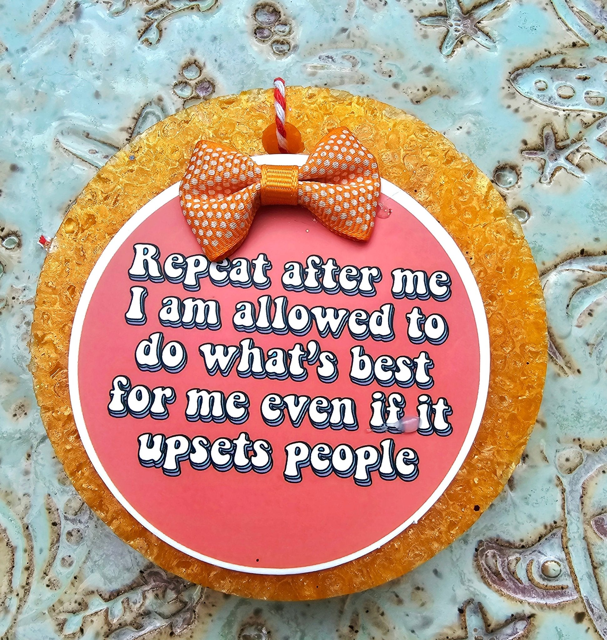 Funny Saying Car Freshie: Repeat After Me - Handmade Aroma Bead Air Freshener by Main Street Collective