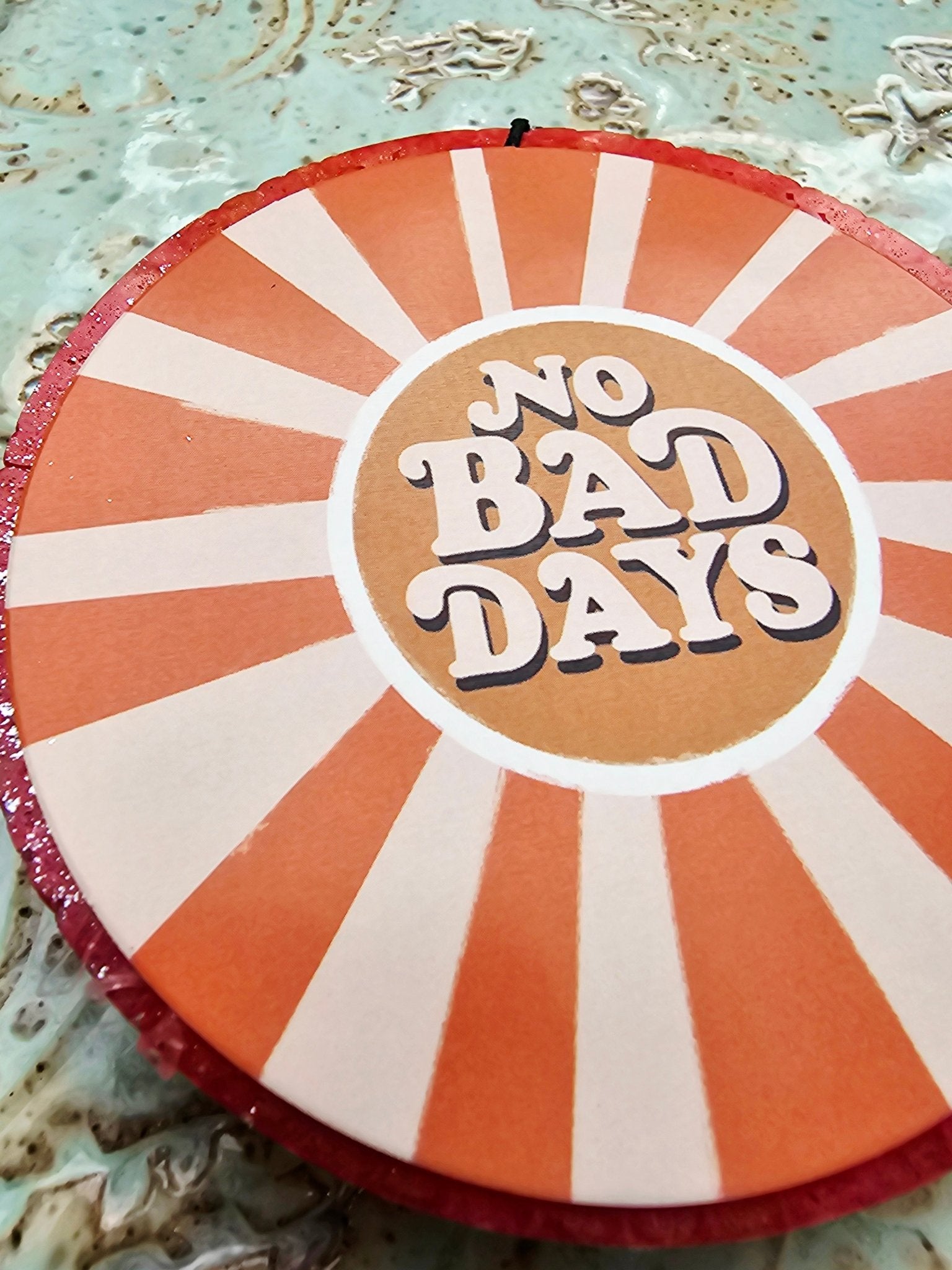 No Bad Days Car Air Freshener: Handmade Aroma Bead Freshie by Main Street Collective