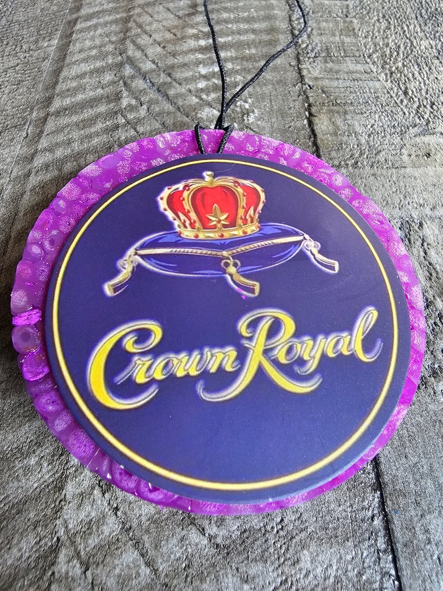 Crown Royal Car Air Freshener - Liquor Inspired, Handmade Aroma Bead Freshie