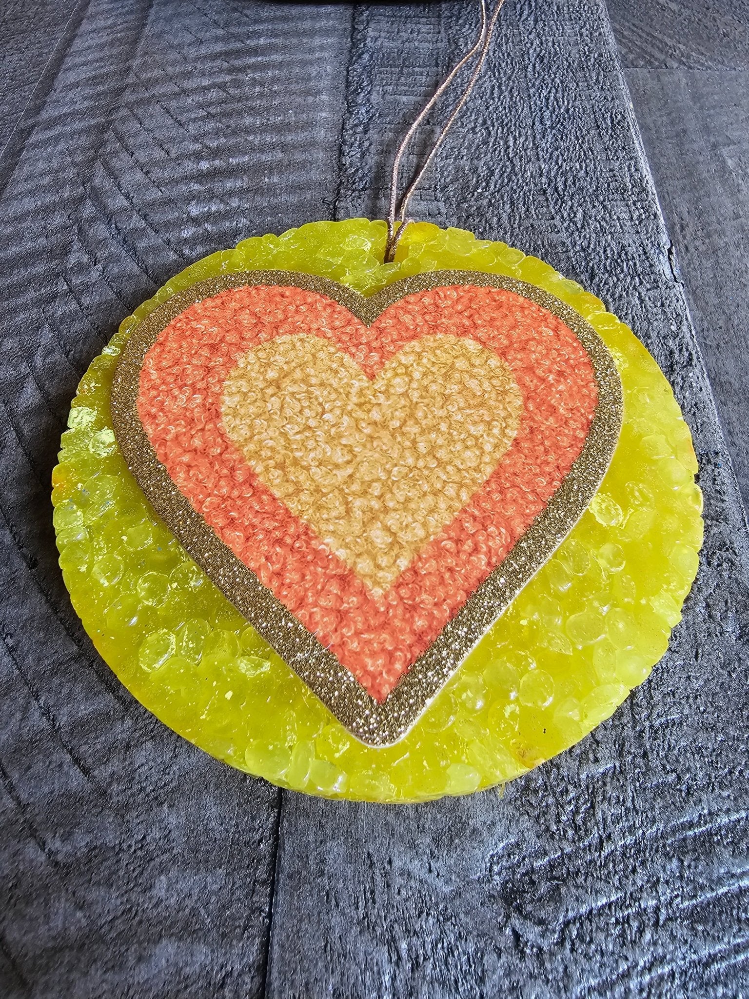 Large Heart Car Freshie - Handmade Aroma Bead Air Freshener for Car, Home, and Office - Main Street Collective