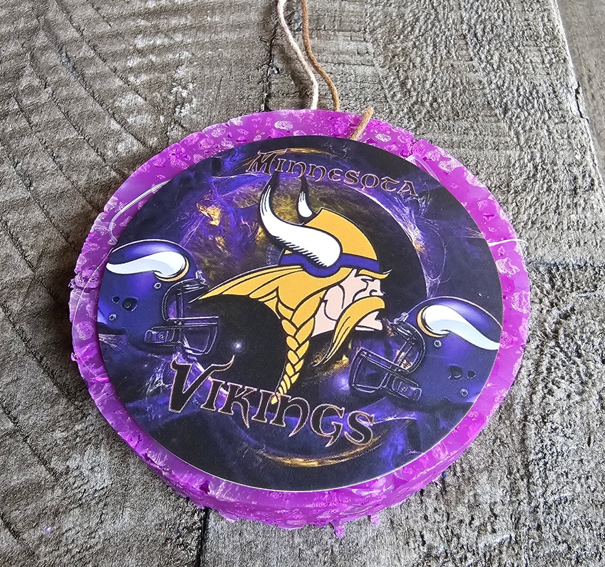 Minnesota Vikings Car Air Freshener - Handmade Sports Aroma Bead Freshie from Main Street Collective