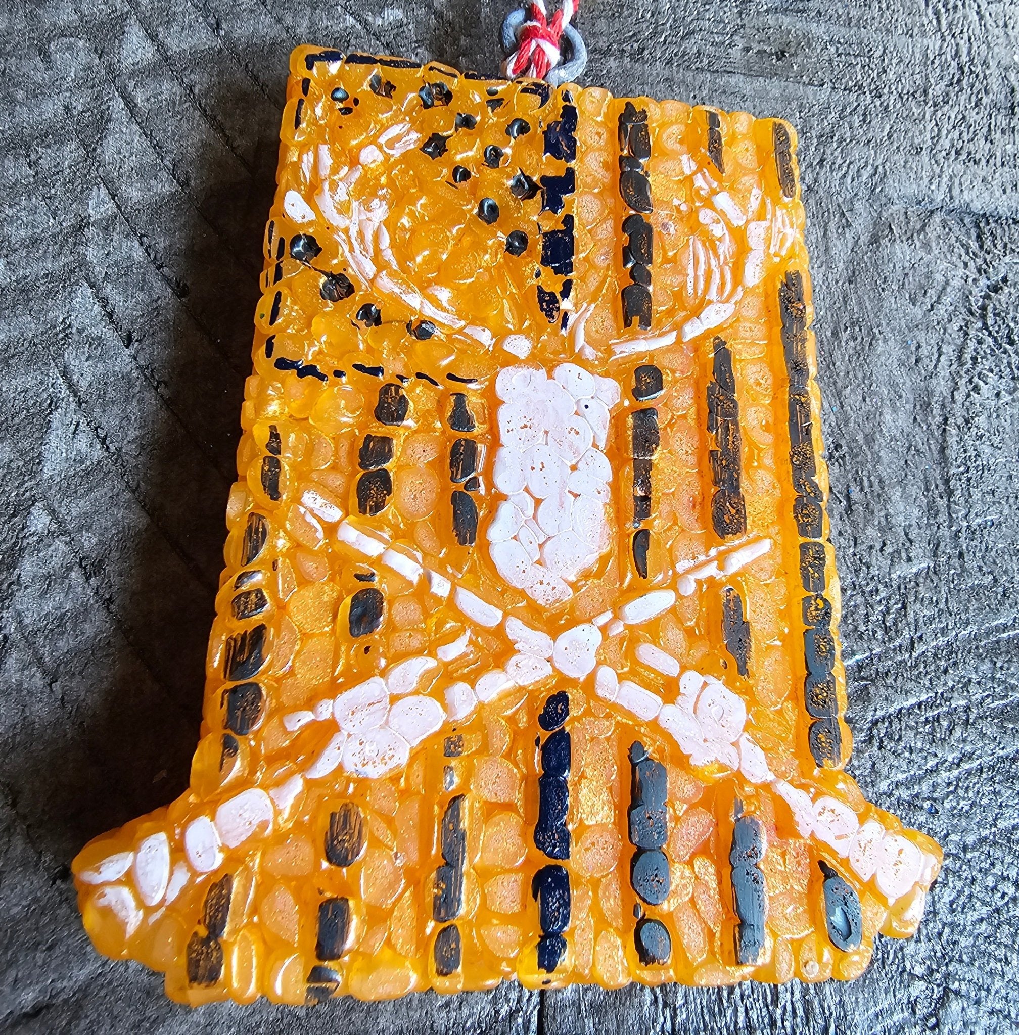 Deer Skull Flag Car Freshie - Handmade Aroma Bead American Flag Air Freshener by Main Street Collective
