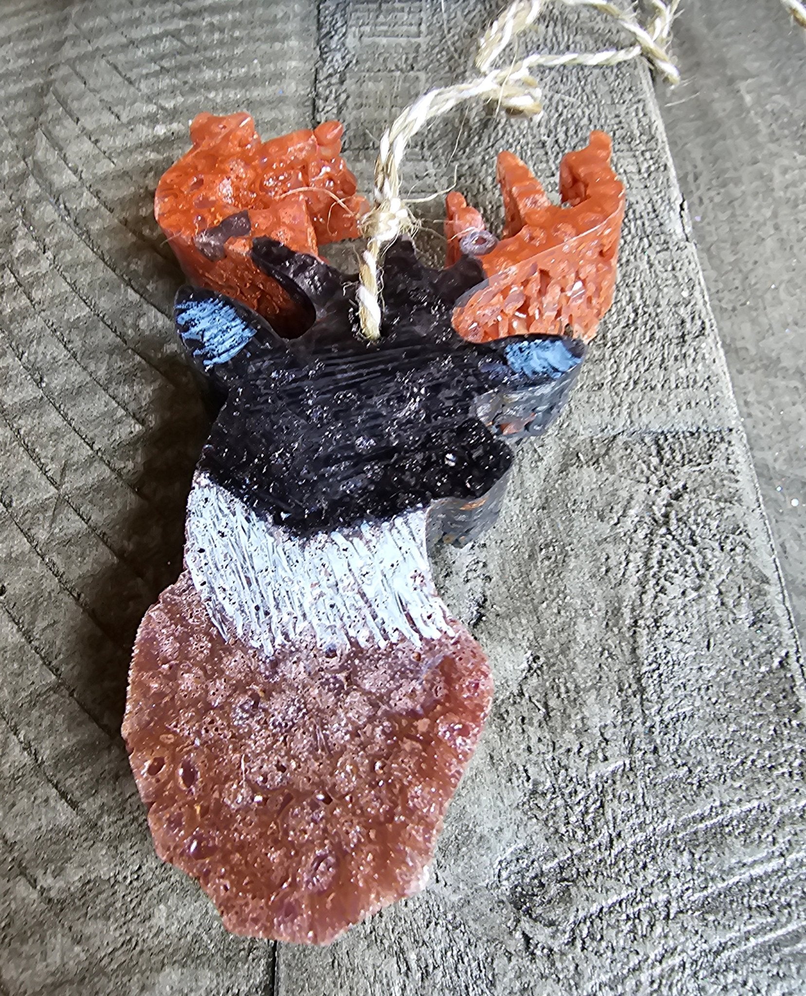 Deer Head Car Freshener - Handmade Hunting Aroma Bead Air Freshener, Rustic Outdoors Charm