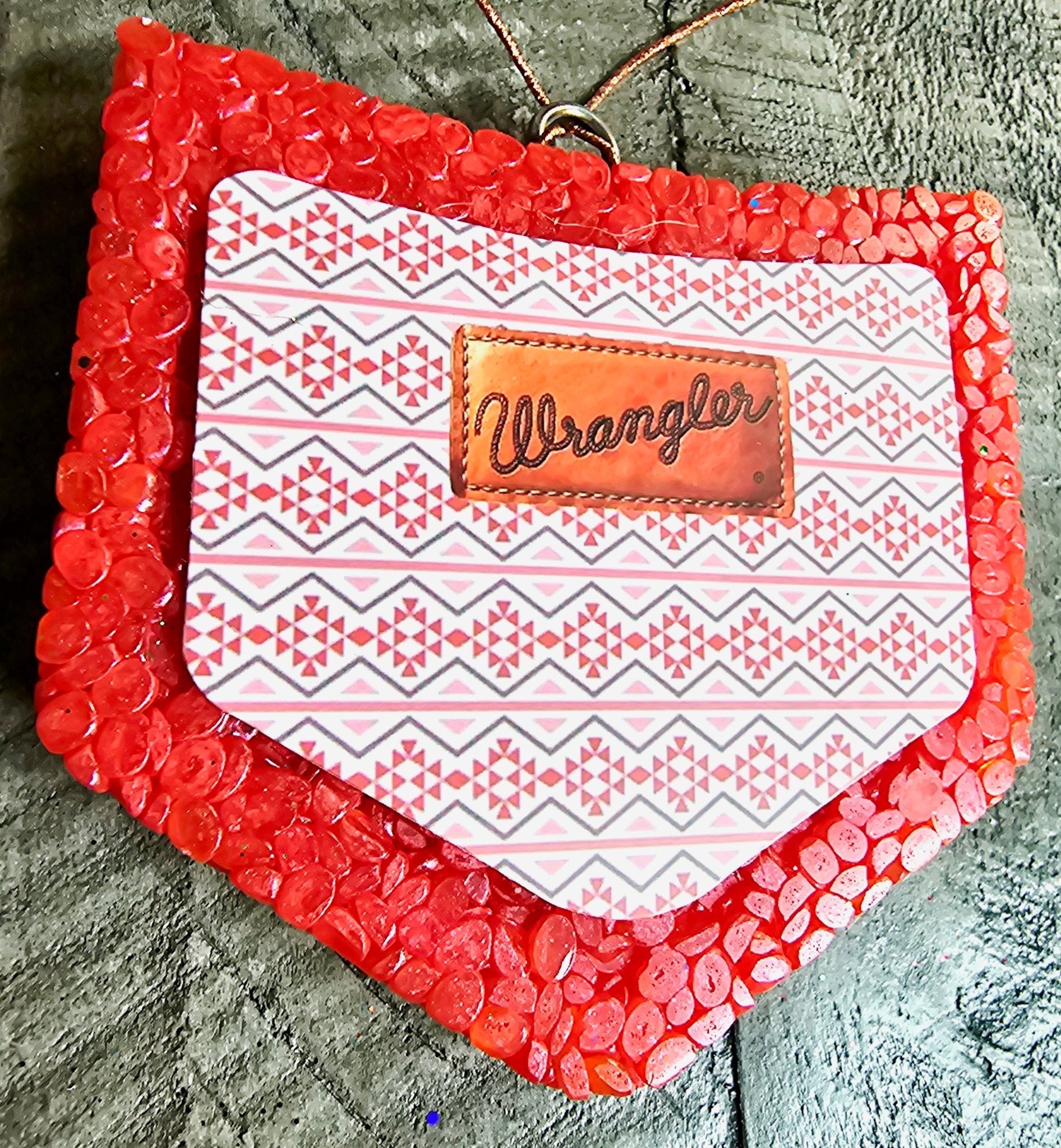 Wrangler Jeans Pocket Car Freshie - Handmade Western Aroma Bead Air Freshener | Main Street Collective