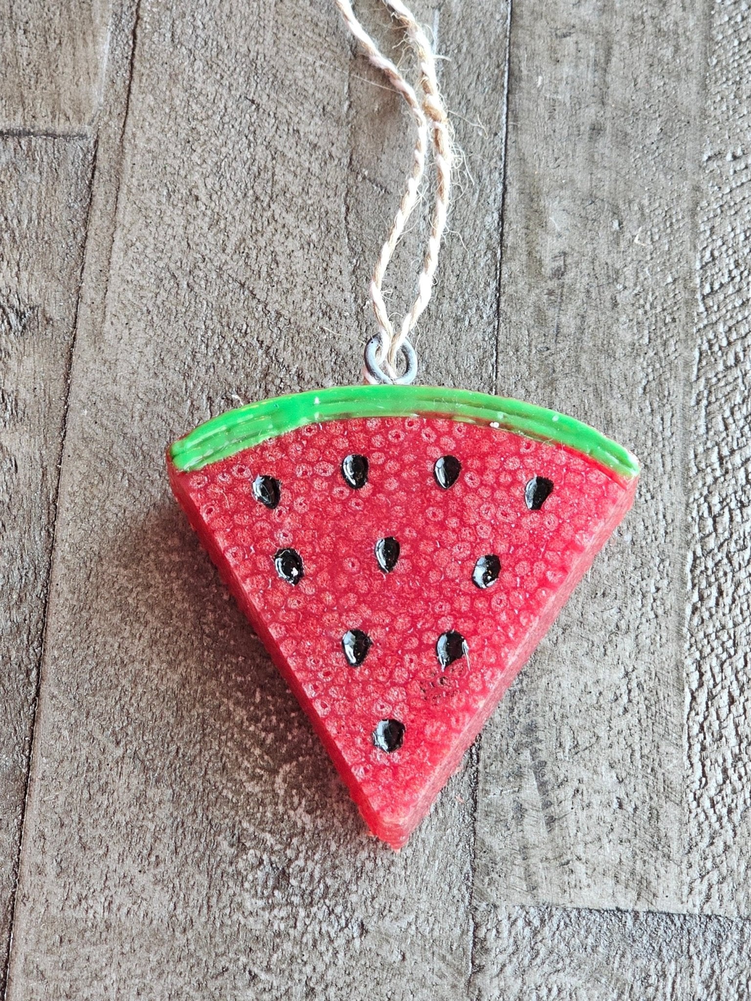 Watermelon Car Air Freshener: Handmade Summer Aroma Bead - Main Street Collective