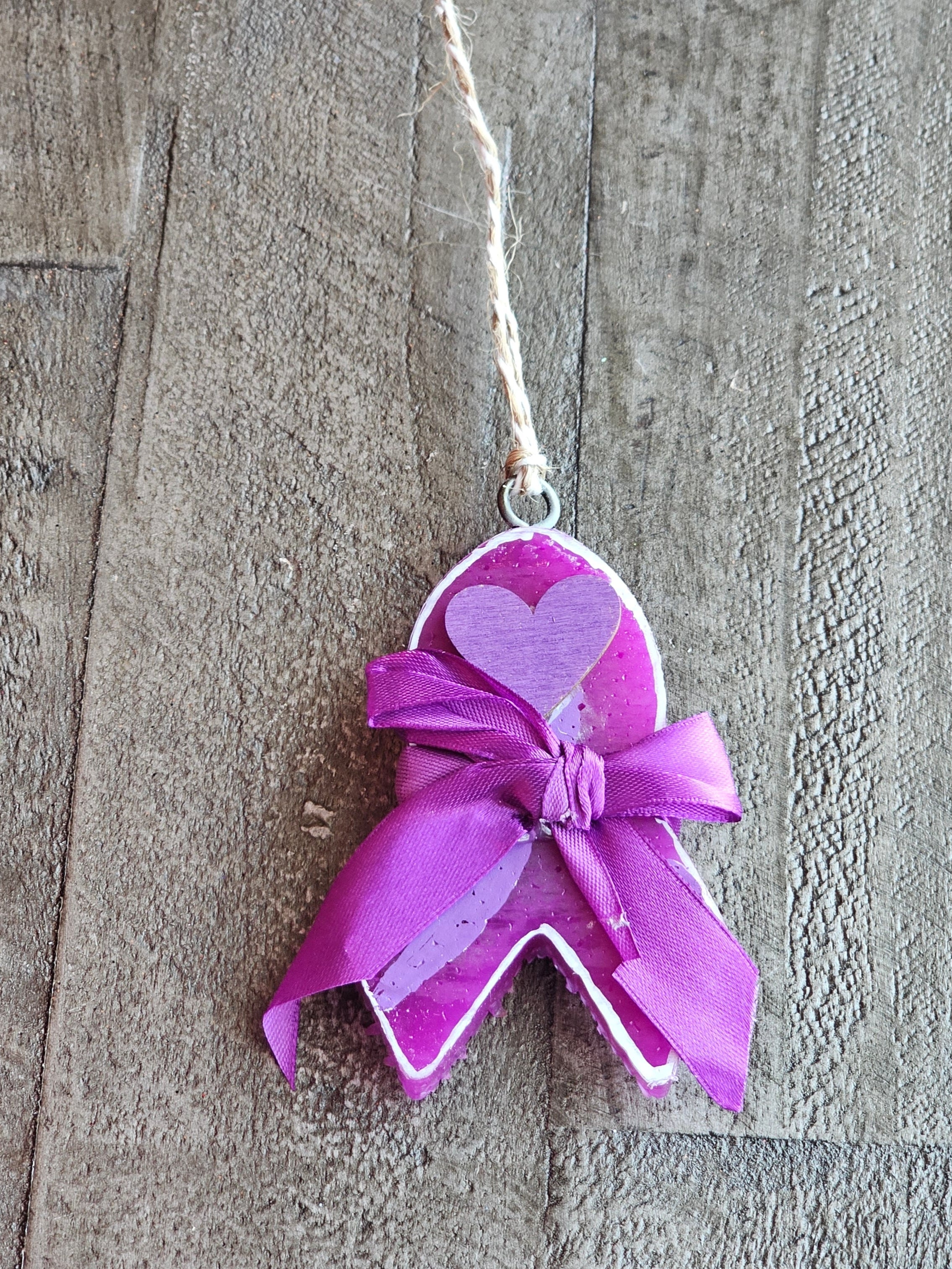 Awareness Ribbon Car Freshie – Handmade Aroma Bead Air Freshener