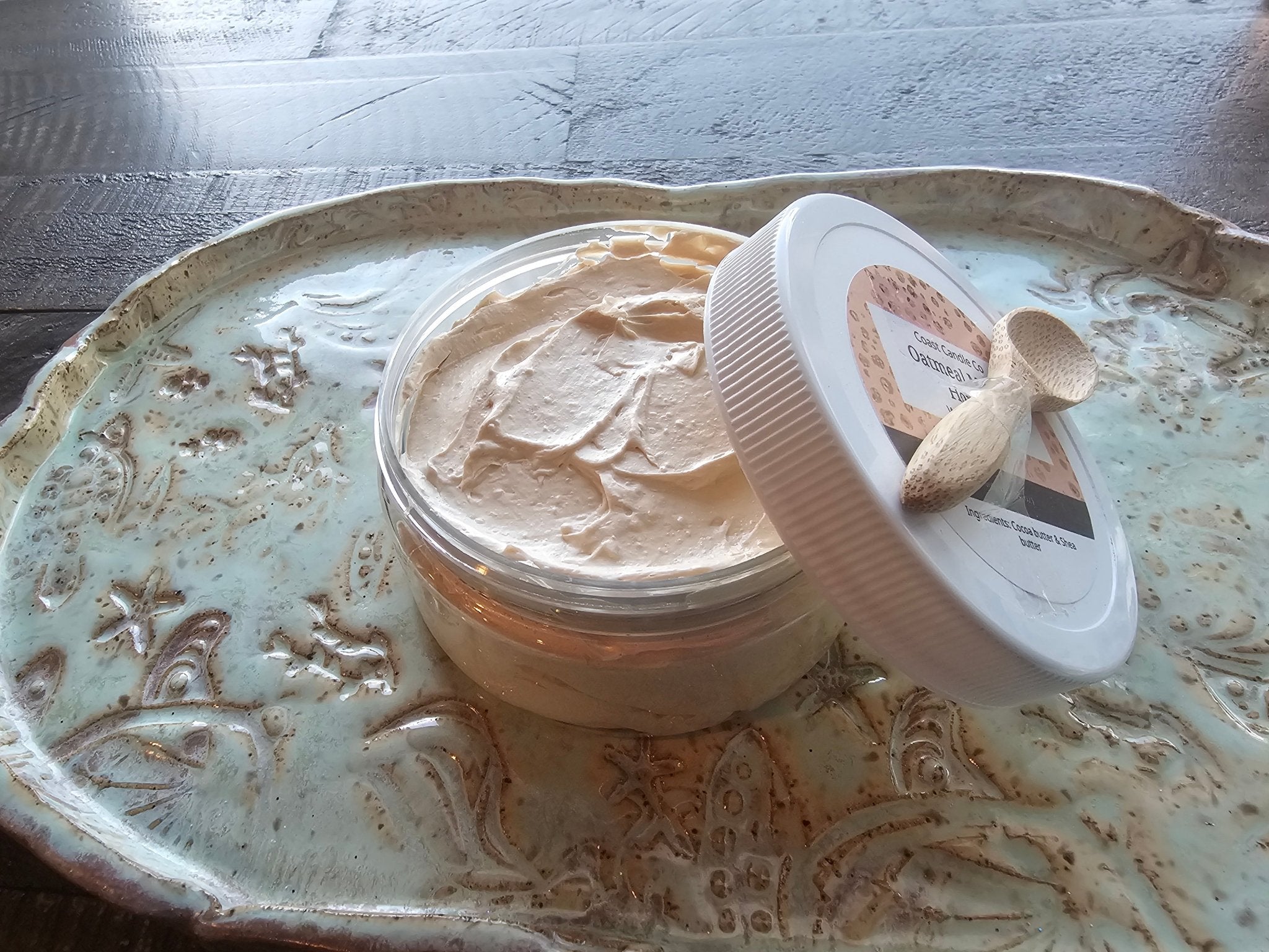 Handcrafted Whipped Soap - Coast Candle Co. Oatmeal Honey. Natural Body Butter from Mississippi's Main Street Collective.