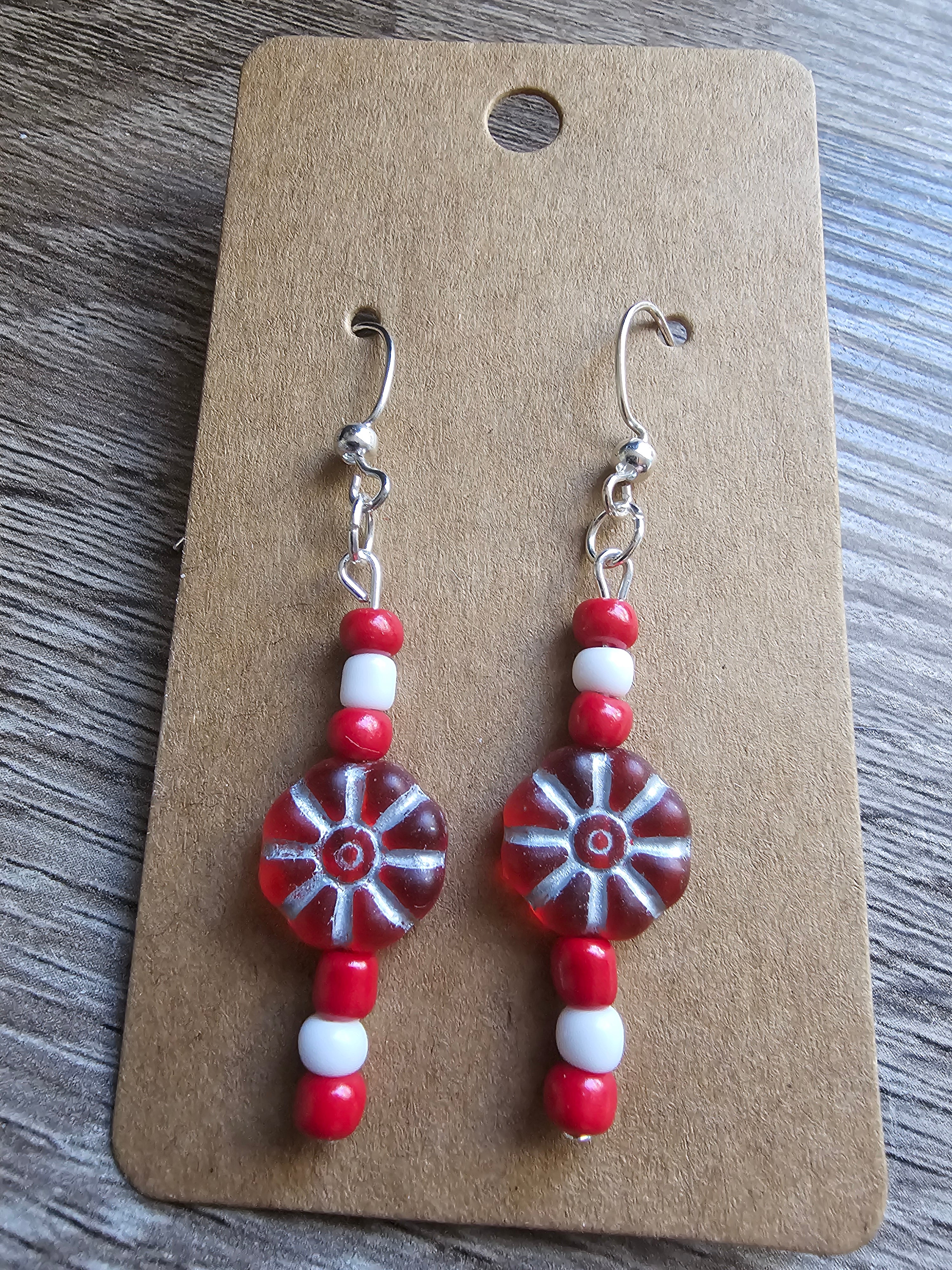 Peppermint Twist Holiday Earrings