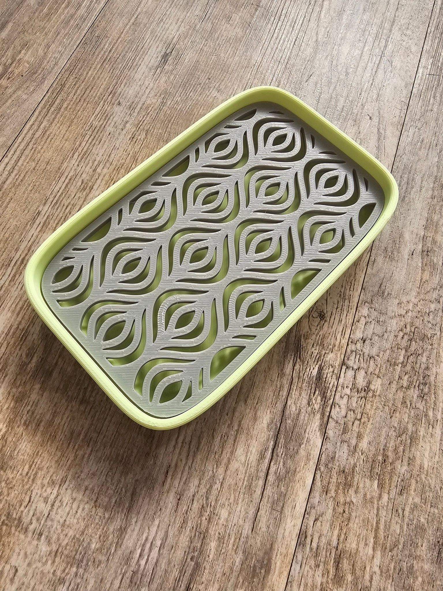 Lime & Stone Leaf Soap Dish - Quick Drying 3D Printed Soap Saver for Bathroom, Kitchen by Main Street Collective