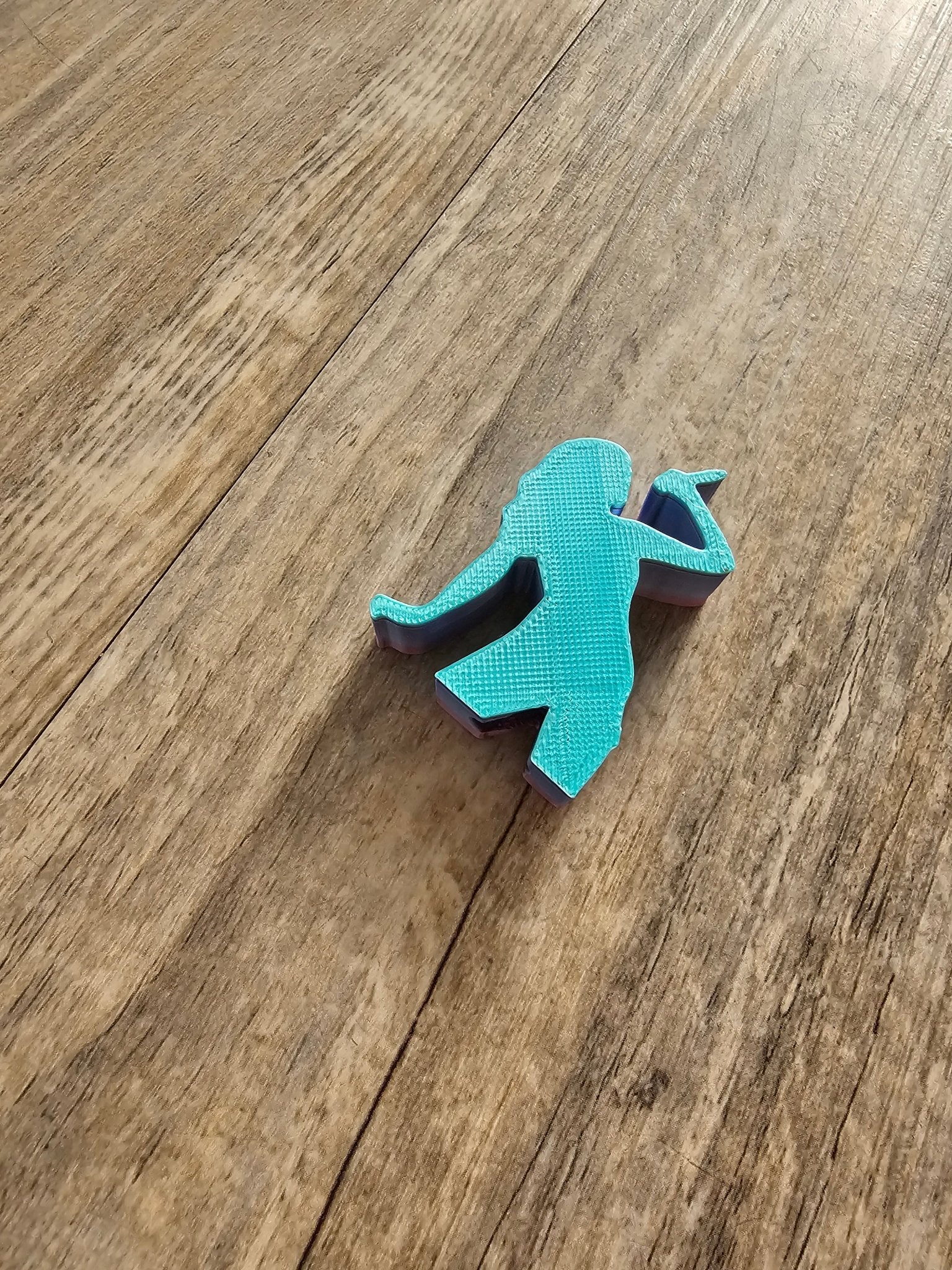 Teal Pop Star Straw Topper - Reusable Straw Drink Marker, Concert & Party Accessory