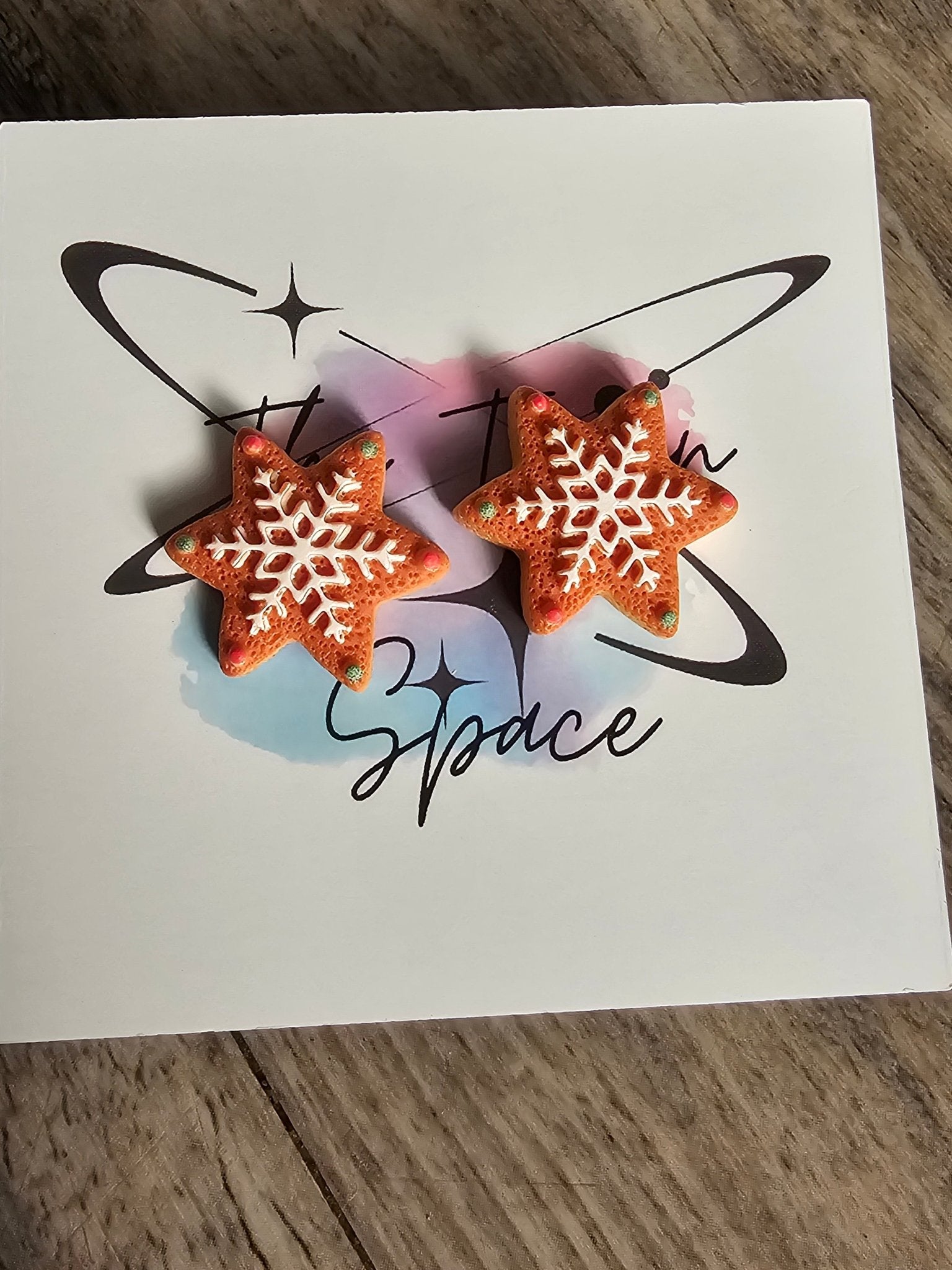 Christmas Cookie Stud Earring Set – 4 Assorted Pairs (Red and Green)