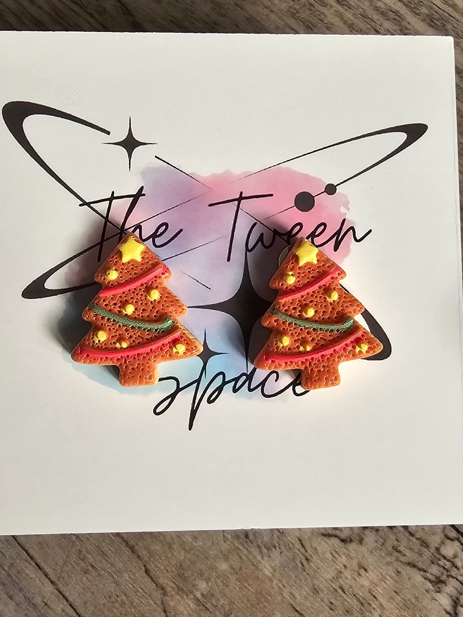 Christmas Cookie Stud Earring Set – 4 Assorted Pairs (Red and Green)