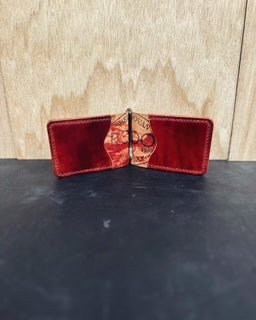 Luxury Leather Money Clip Wallet - Handmade, Custom Order - Main Street Collective