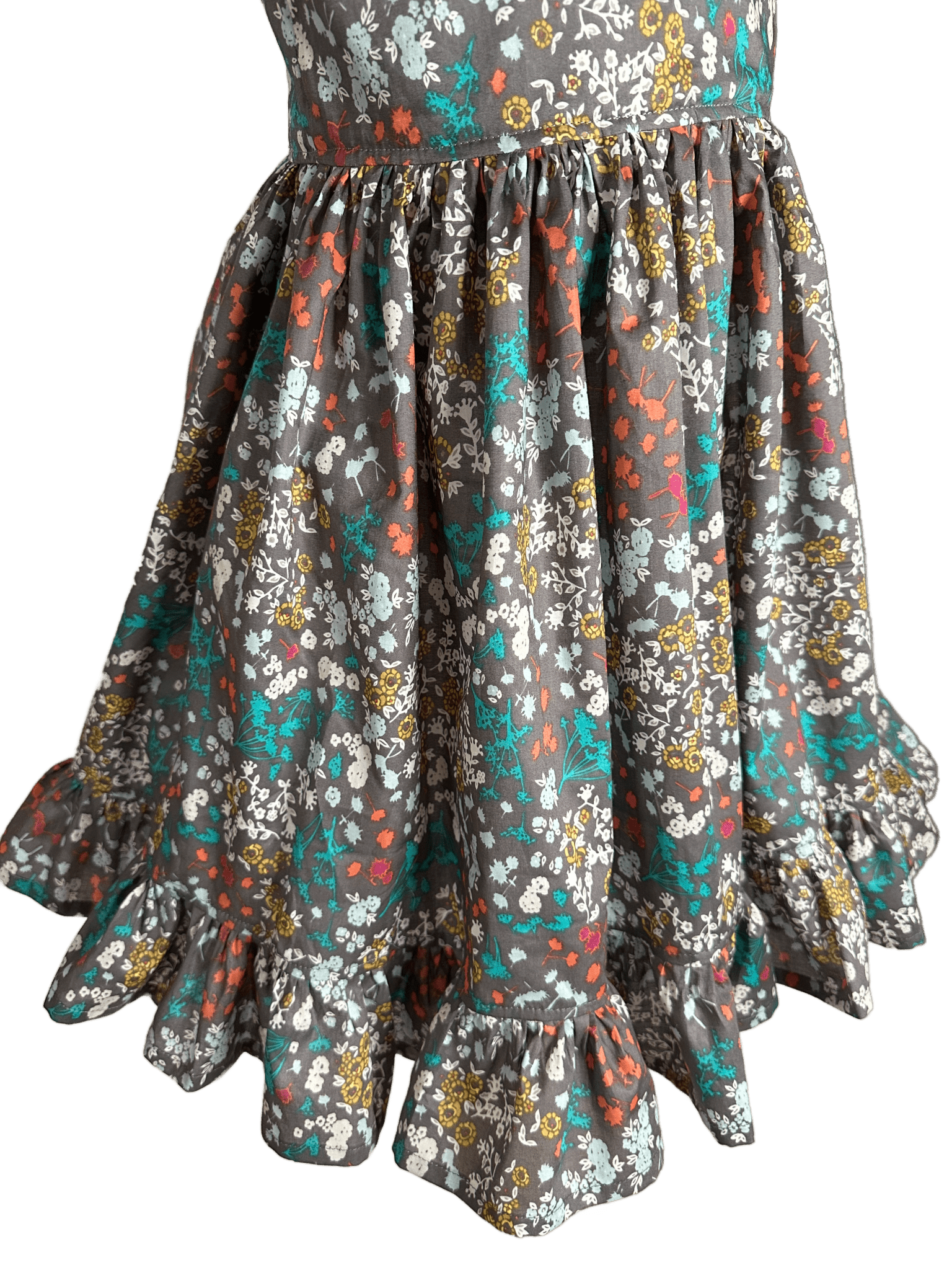 Autumn Winds Girls Fall Dress - Floral Ruffle Dress for Girls - Fall Fashion