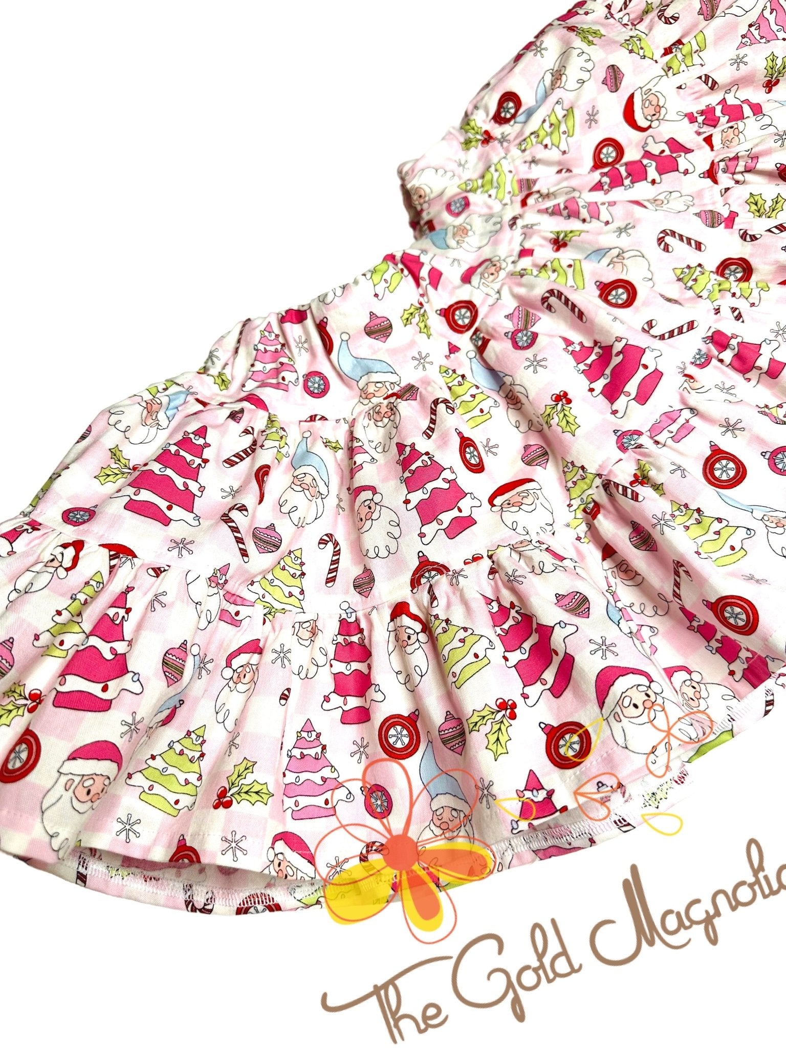 Pink Christmas Twirl Skirt