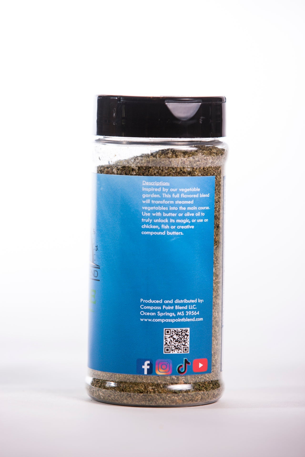 Compass Point Vegetable Blend: All-Natural Seasoning for Grilling, Roasting & Dips. See label for ingredients & benefits.