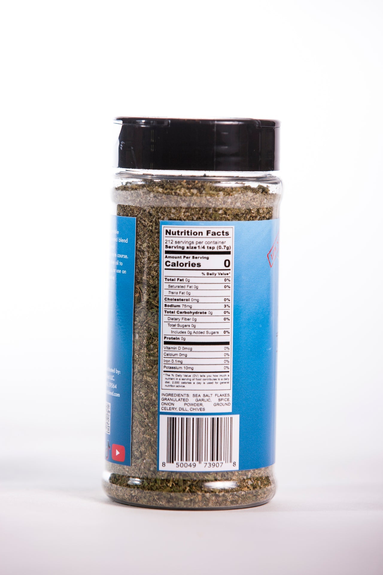 Compass Point Vegetable Blend: Nutrition Facts & Ingredients (Sea Salt, Garlic, Onion, Dill). All-Natural Spice, Low Sodium