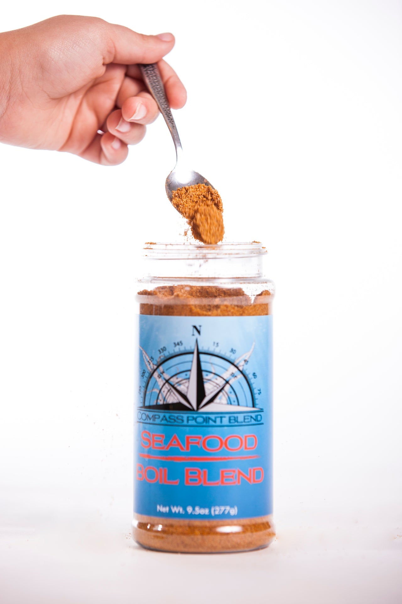 Compass Point Seafood Boil Blend: A flavorful spice blend for seafood lovers. Perfect seasoning for crabs, shrimp, and lobster.