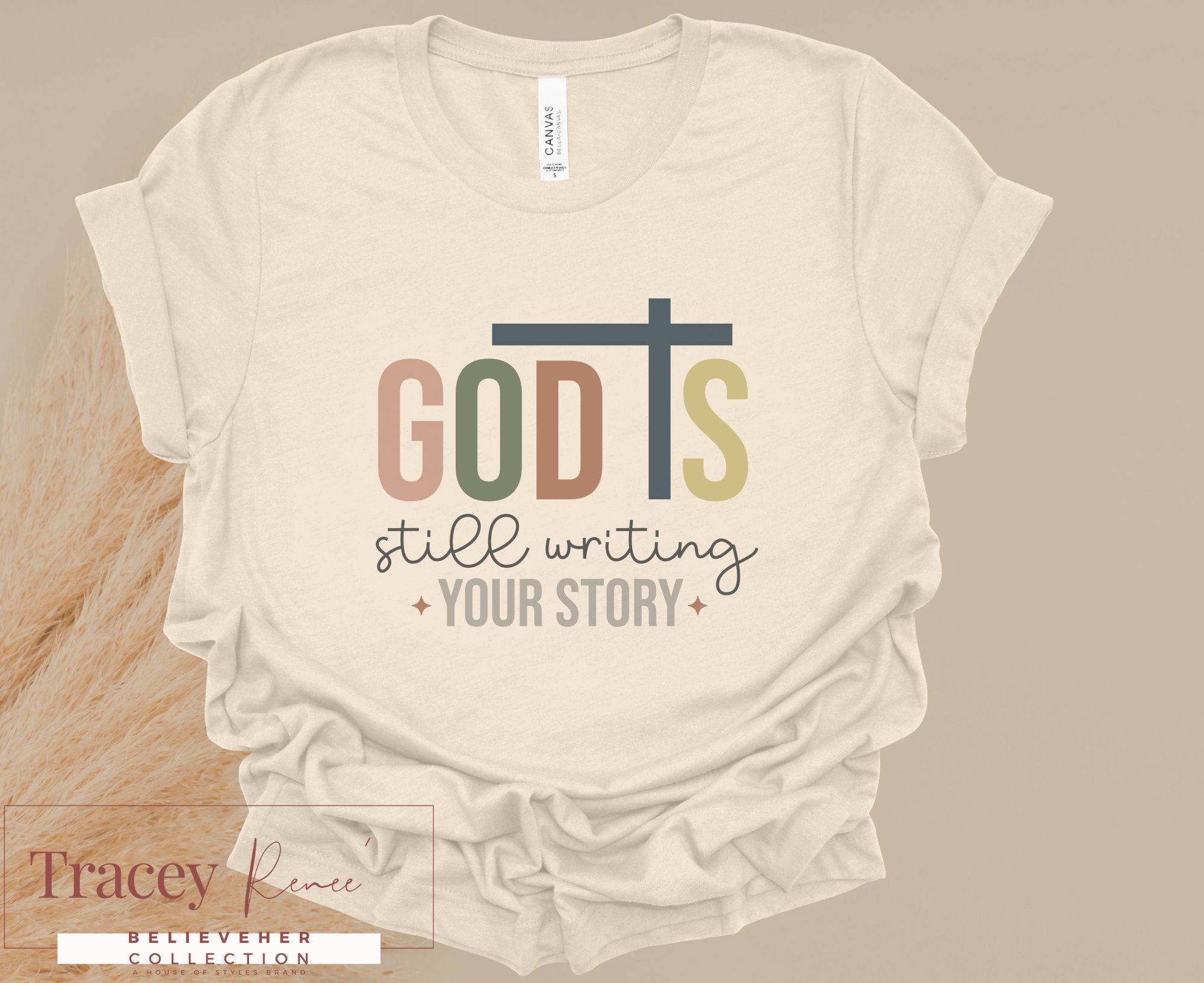 GOD IS STILL WRITING T-shirt by Main Street Collective: Faith-Based Apparel