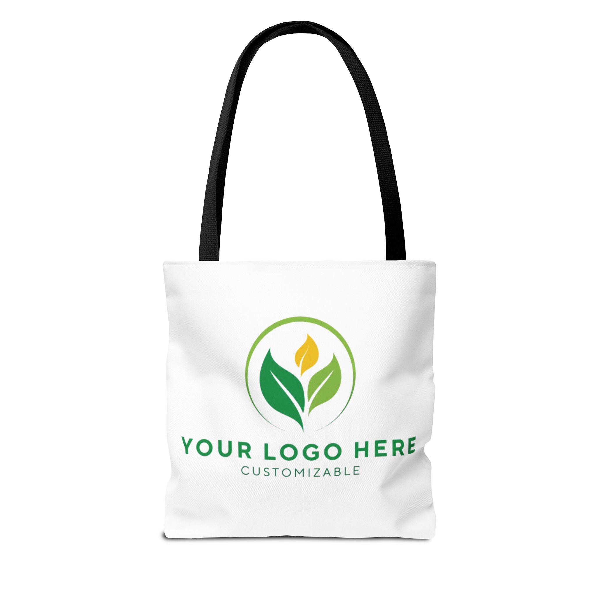 Customizable tote bag with logo. Branded tote for gifts, events, or promotional use.