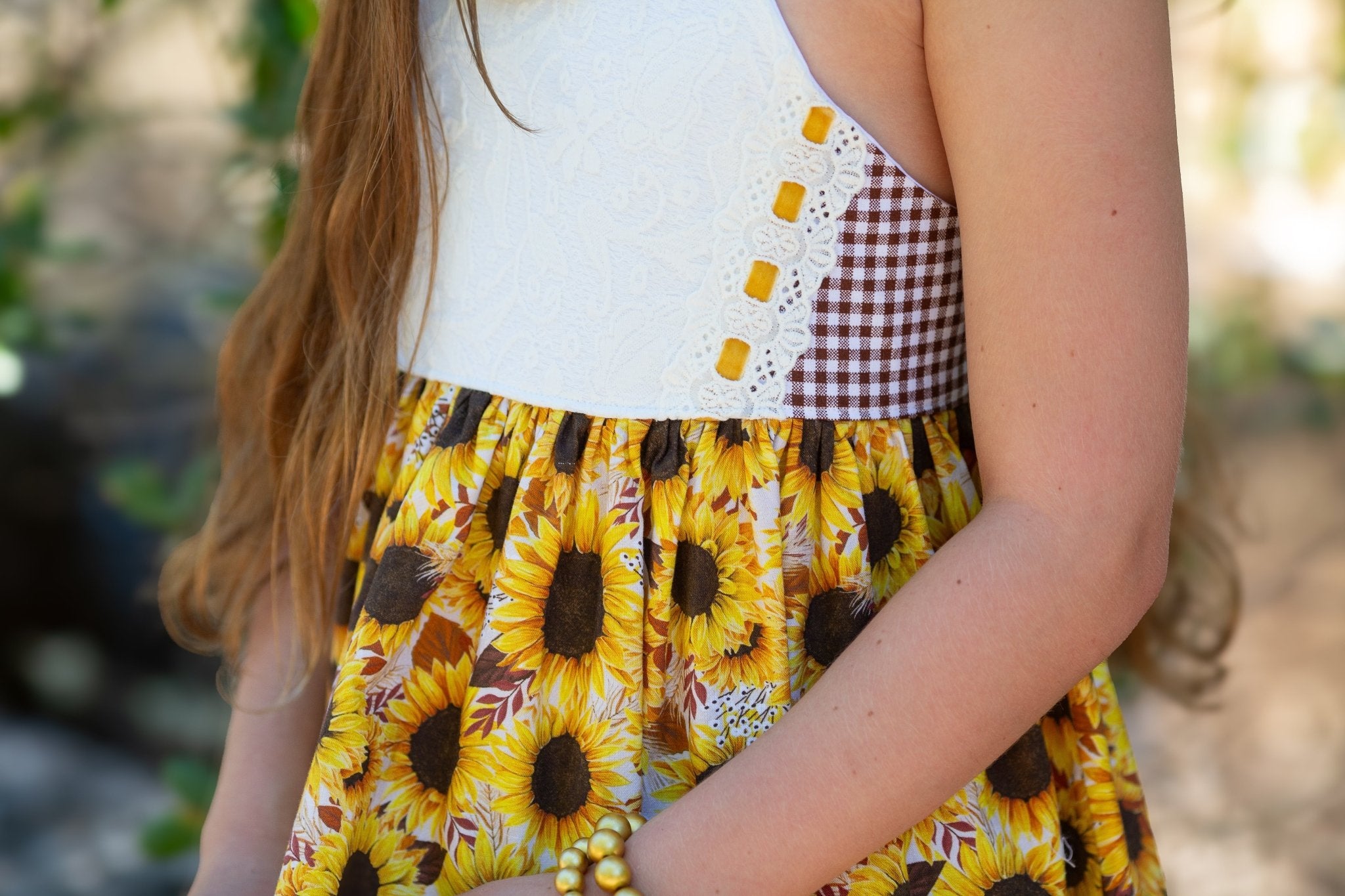 Sunflower Fields Dress - Girl's Sunflower Print Dress by Main Street Collective
